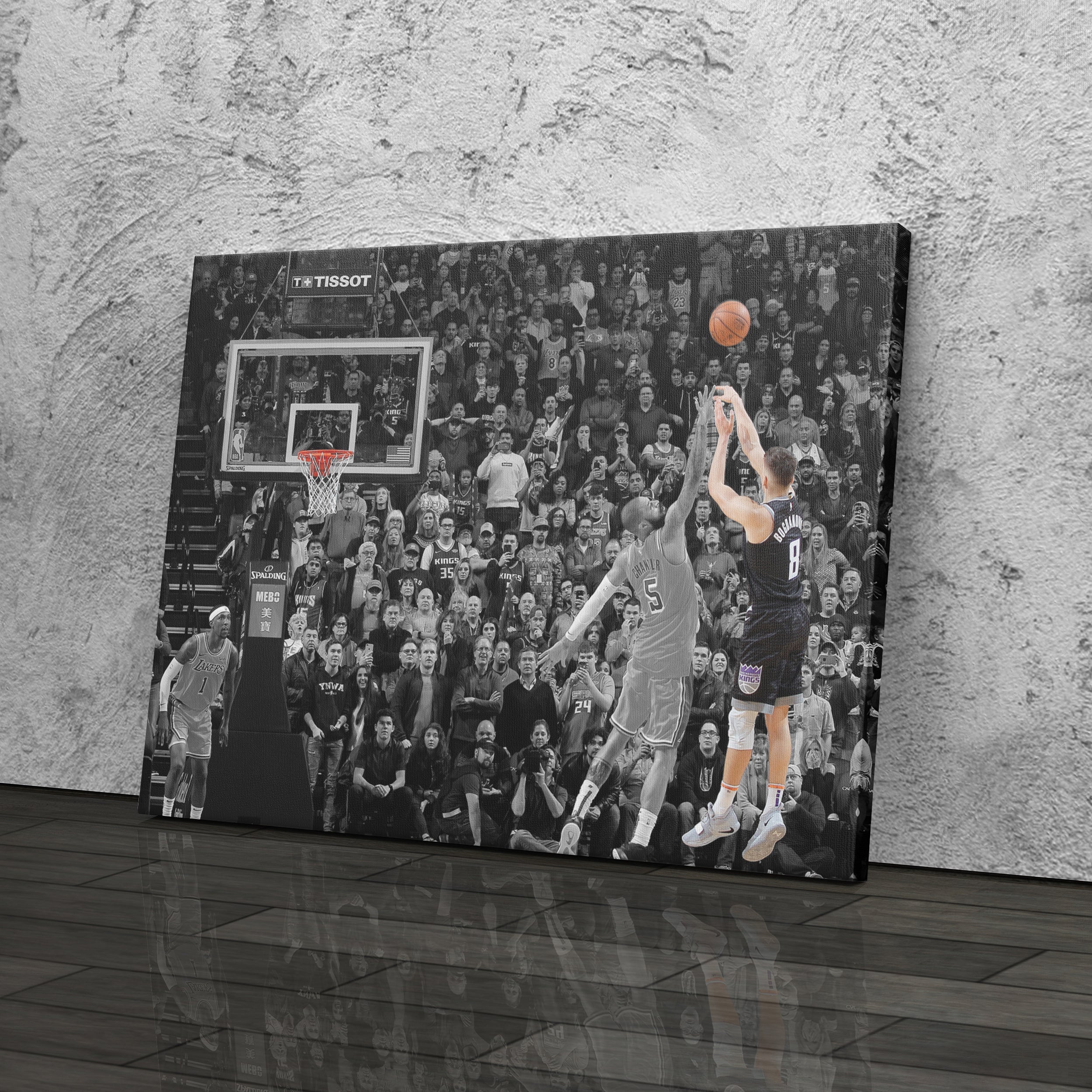 NBA Bogdan Bogdanovic Buzzer Beater vs Lakers Canvas Wall Art Decor
