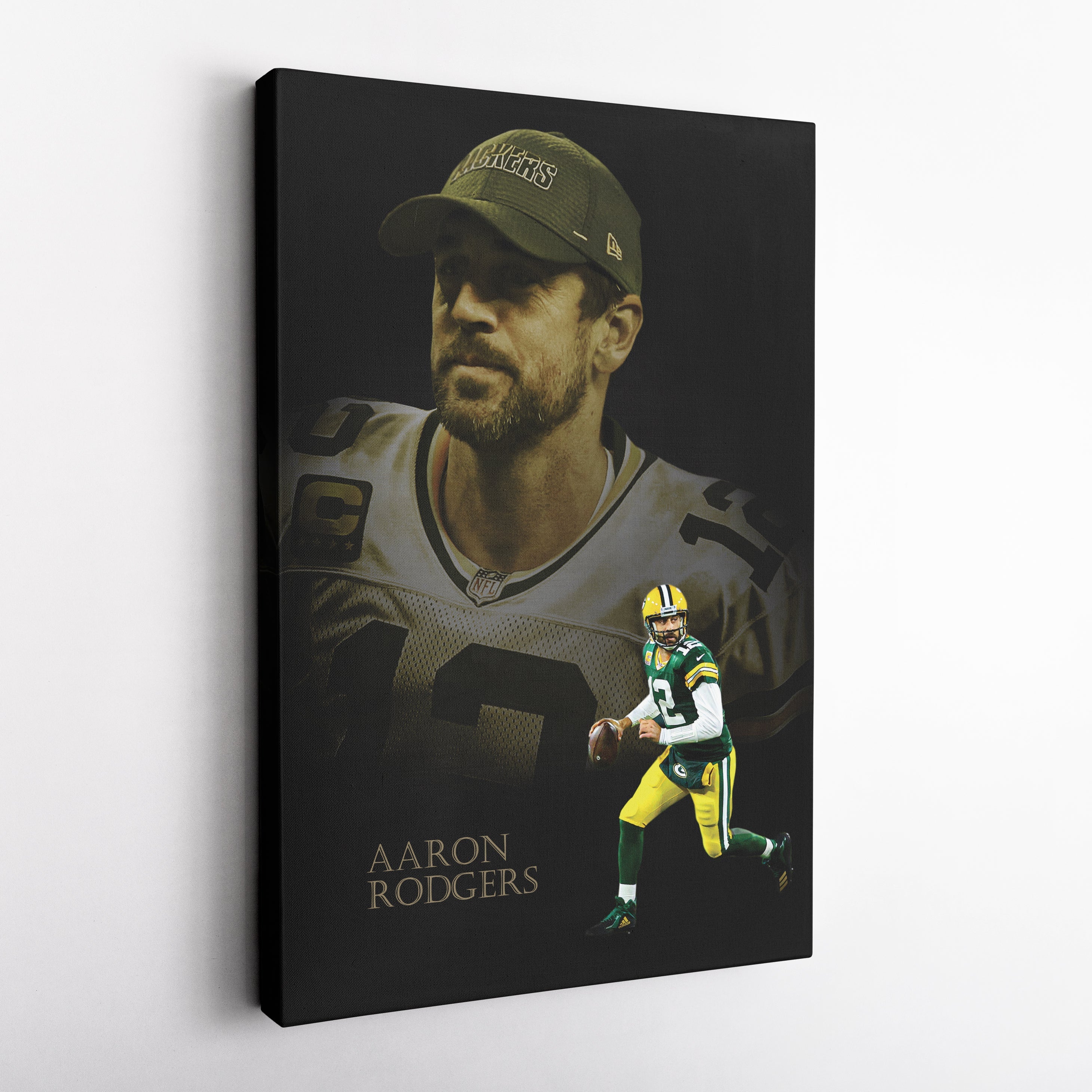 Green Bay Packers Aaron Rodgers Canvas Wall Art