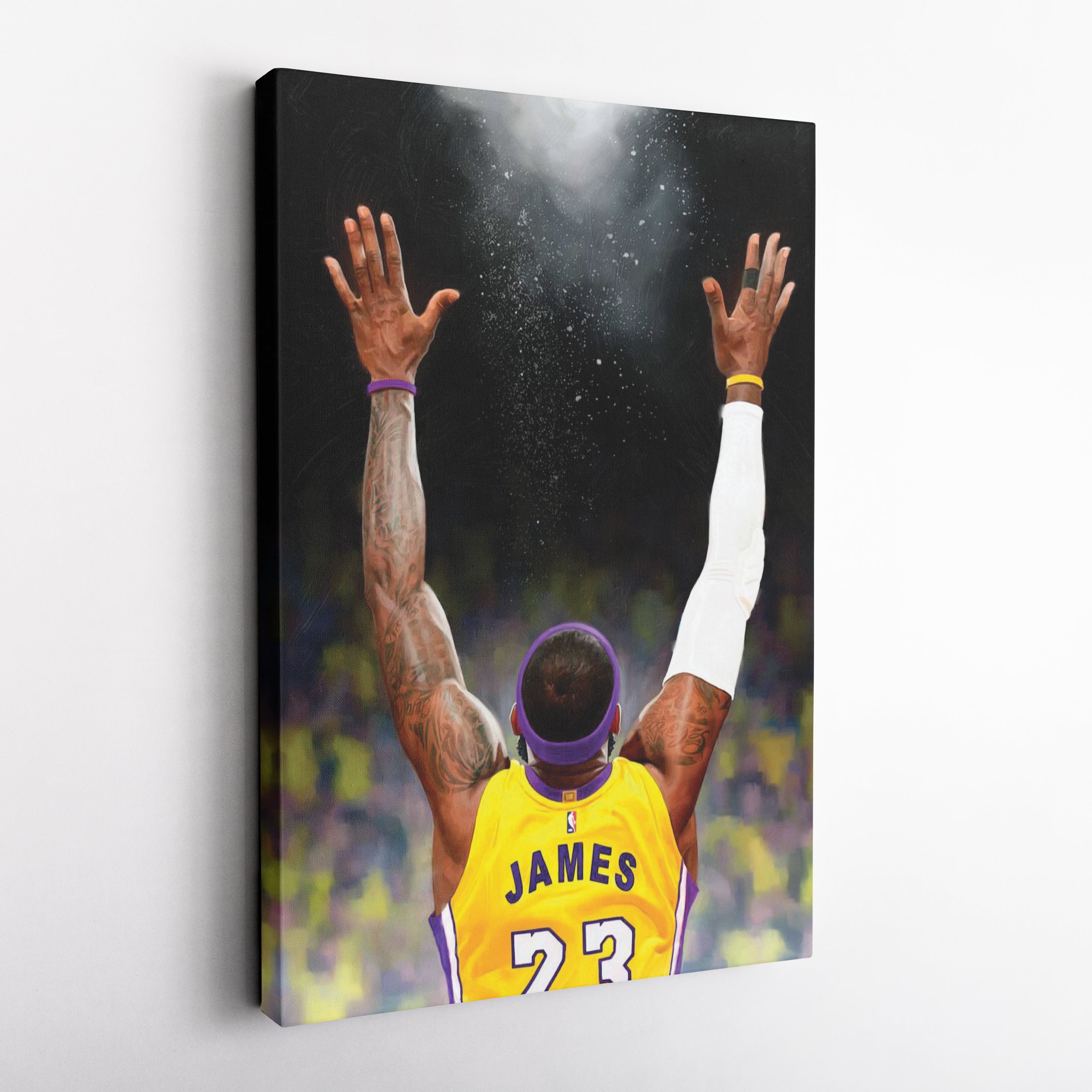 LeBron James Canvas Lakers Champion Wall Art Decor
