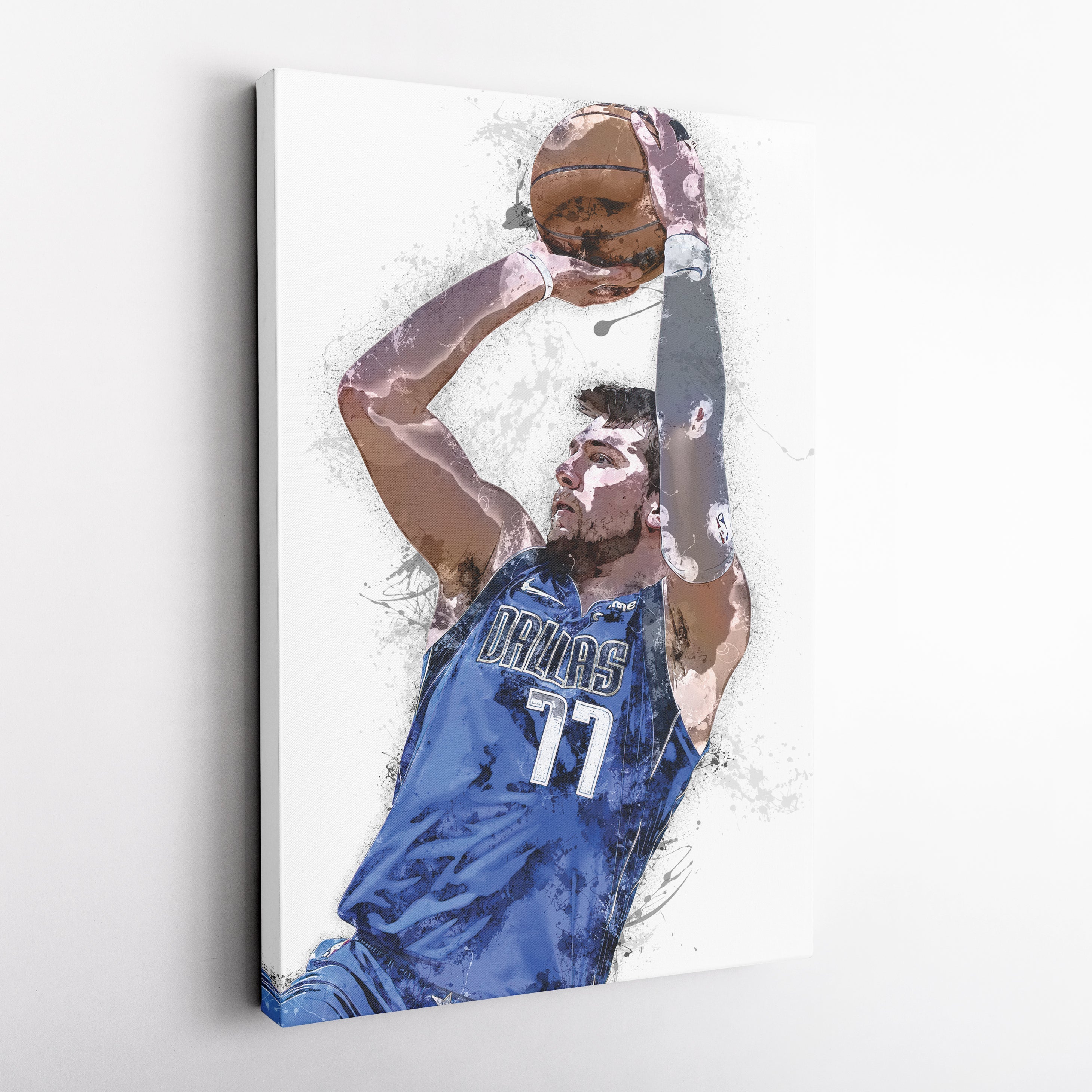 Luka Doncic Canvas Art – Dallas Mavericks Wall Decor