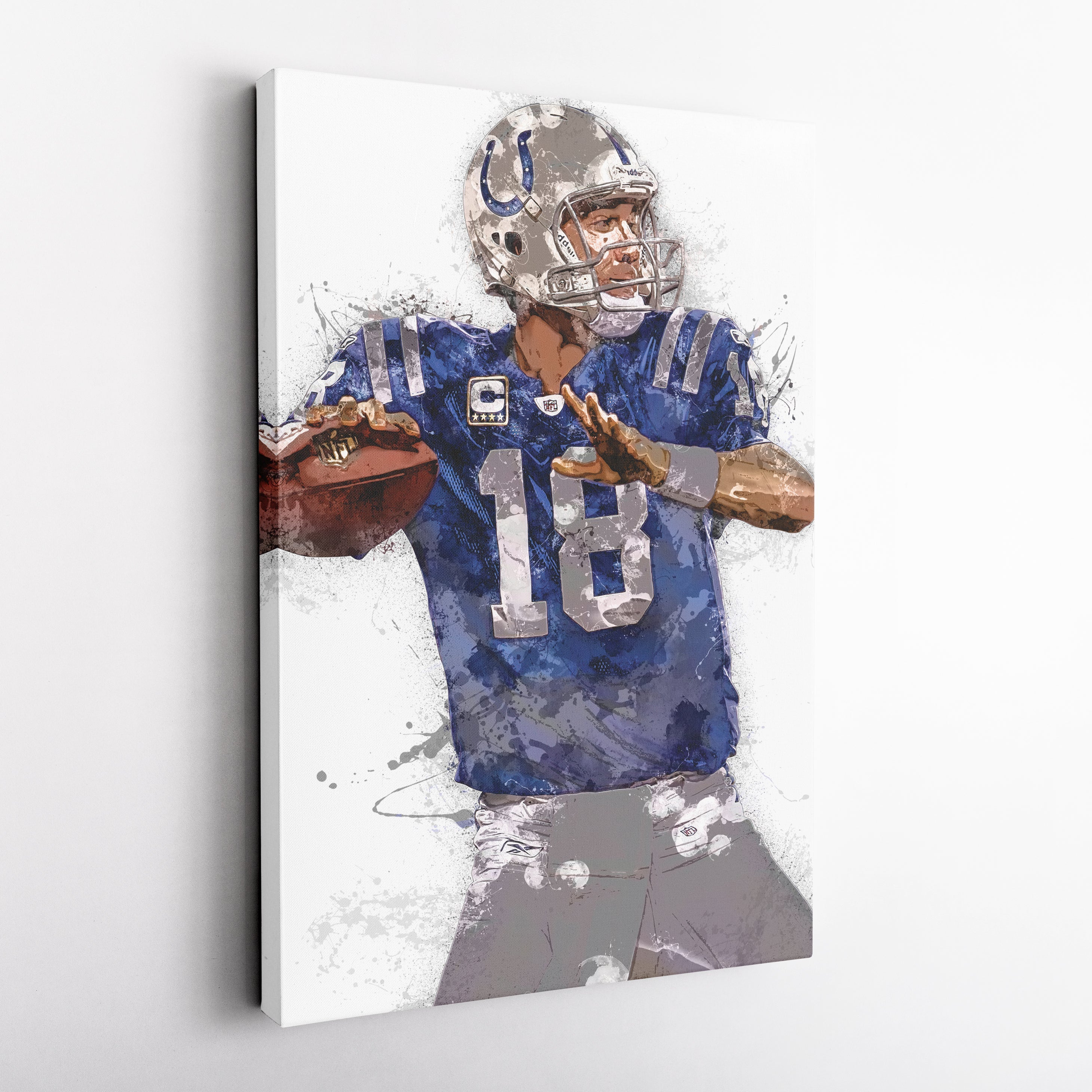 Peyton Manning Canvas Art – Indianapolis Colts Wall Decor