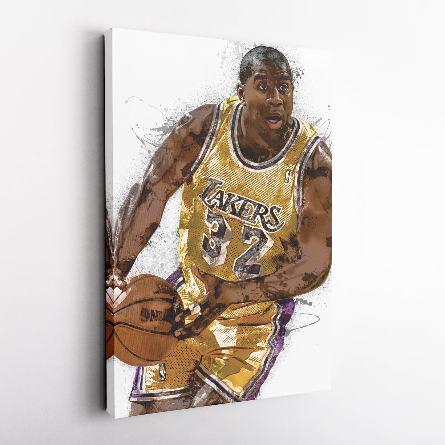 Magic Johnson Canvas Art – Los Angeles Lakers Wall Decor