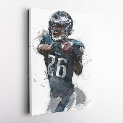 Philadelphia Eagles Saquon Barkley Canvas Wall Decor