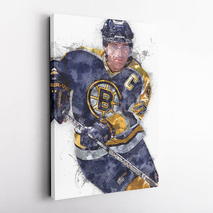 Ray Bourque Canvas Art – Boston Bruins Wall Decor