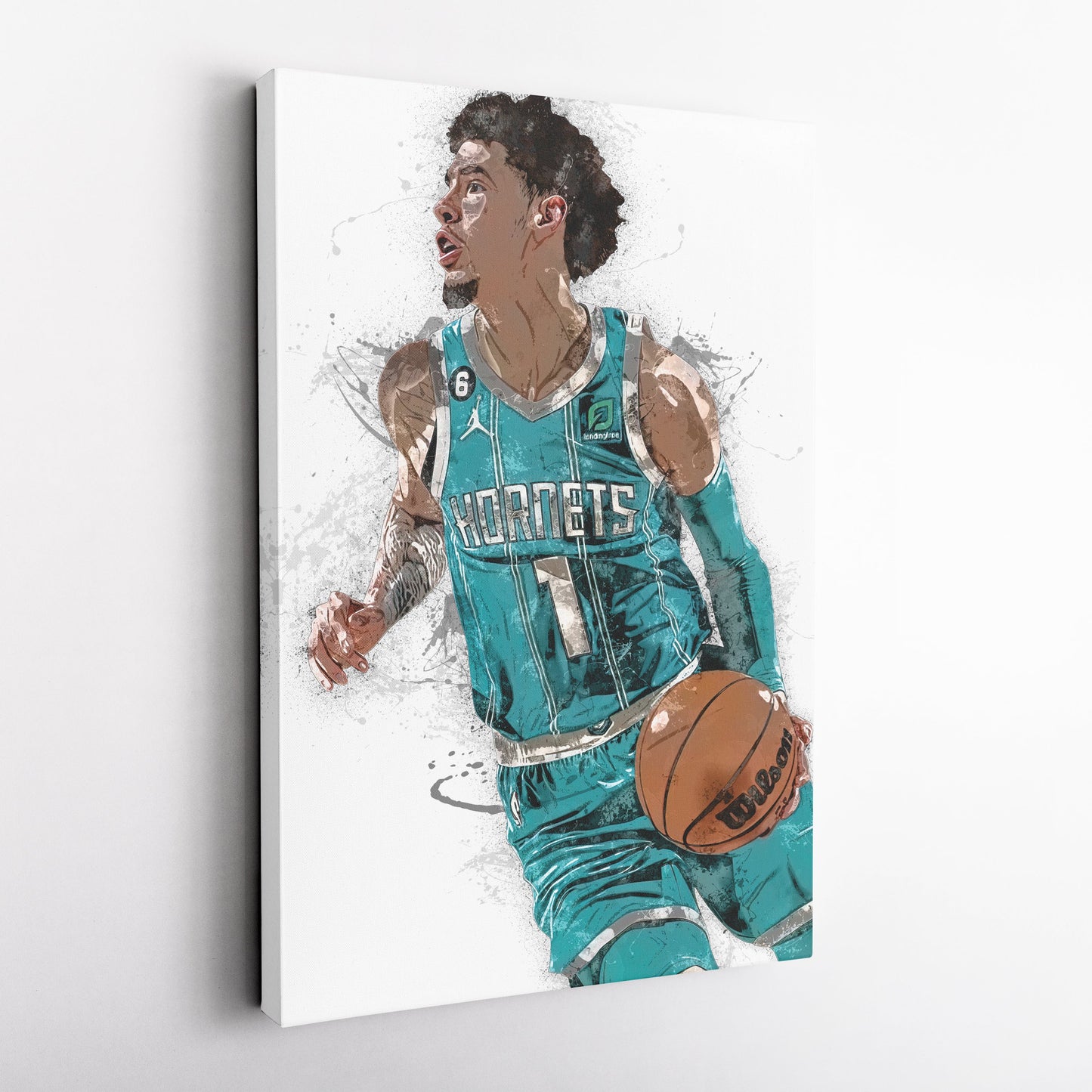 LaMelo Ball Canvas Art – Charlotte Hornets Wall Decor