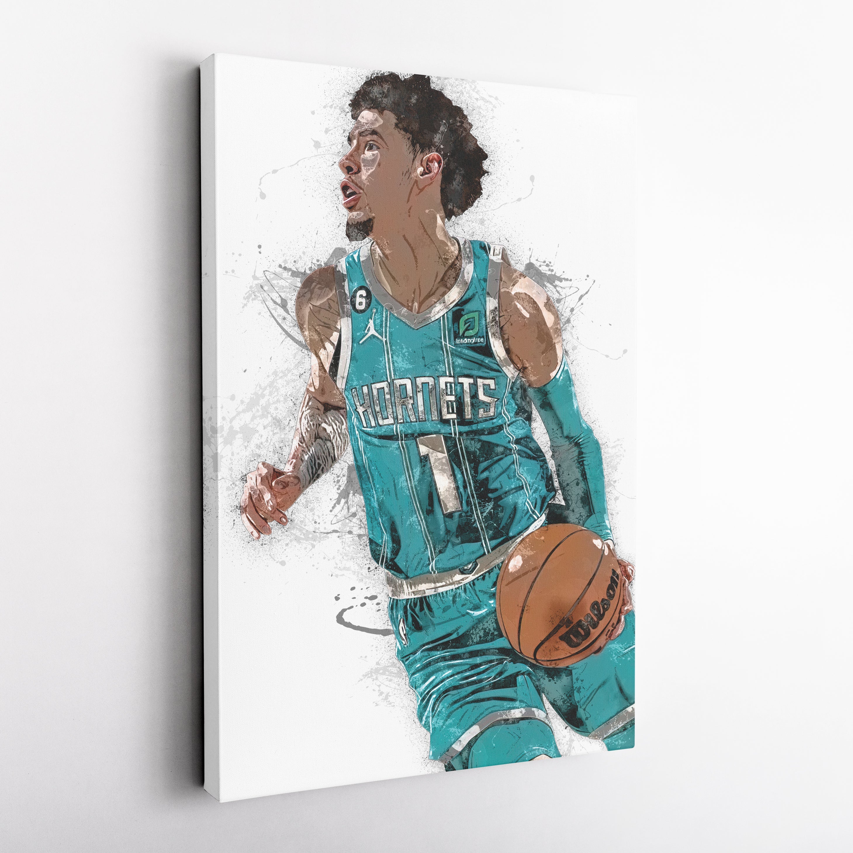 LaMelo Ball Canvas Art – Charlotte Hornets Wall Decor