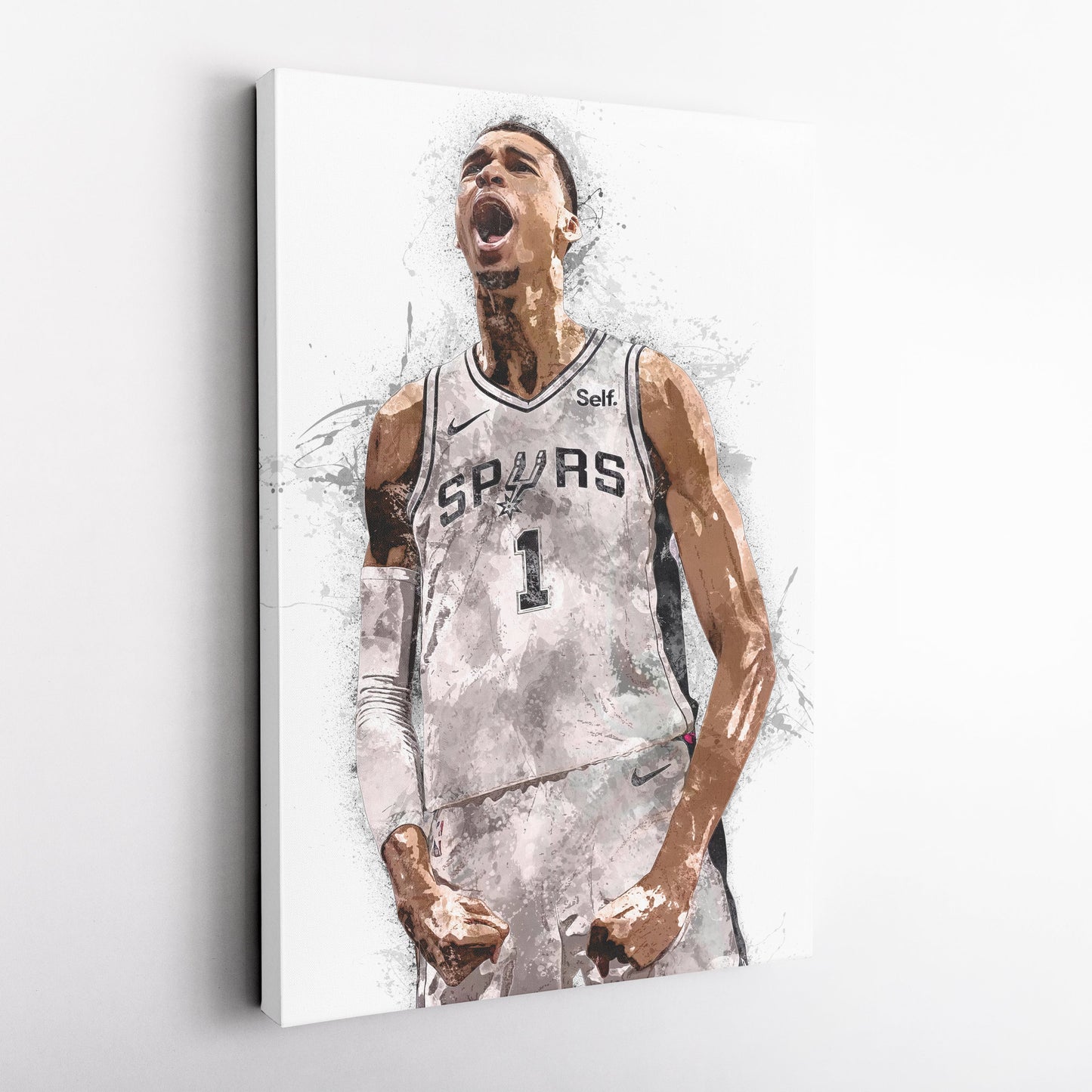 Victor Wembanyama Canvas Art – San Antonio Spurs Wall Decor