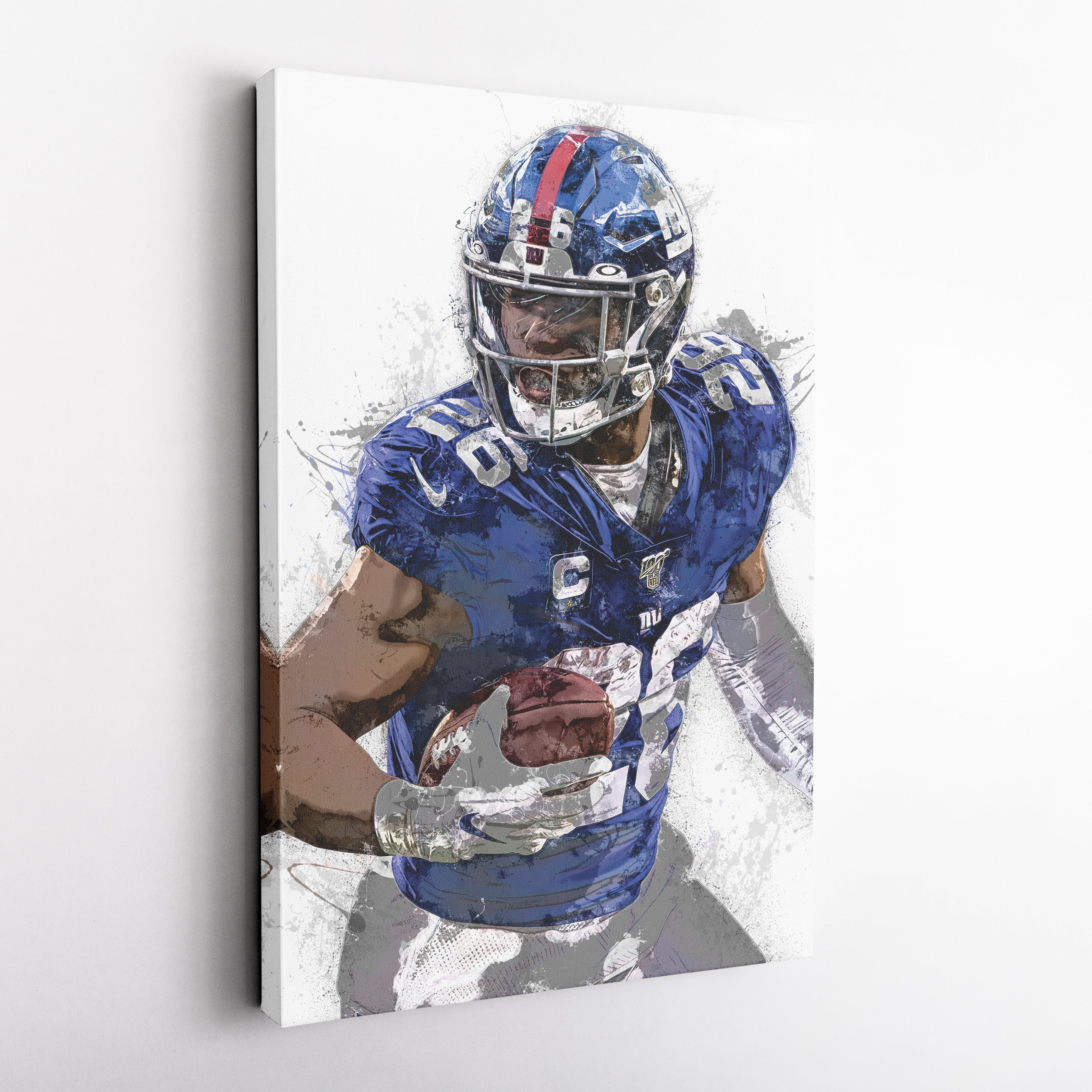 New York Giants Saquon Barkley Canvas Wall Decor