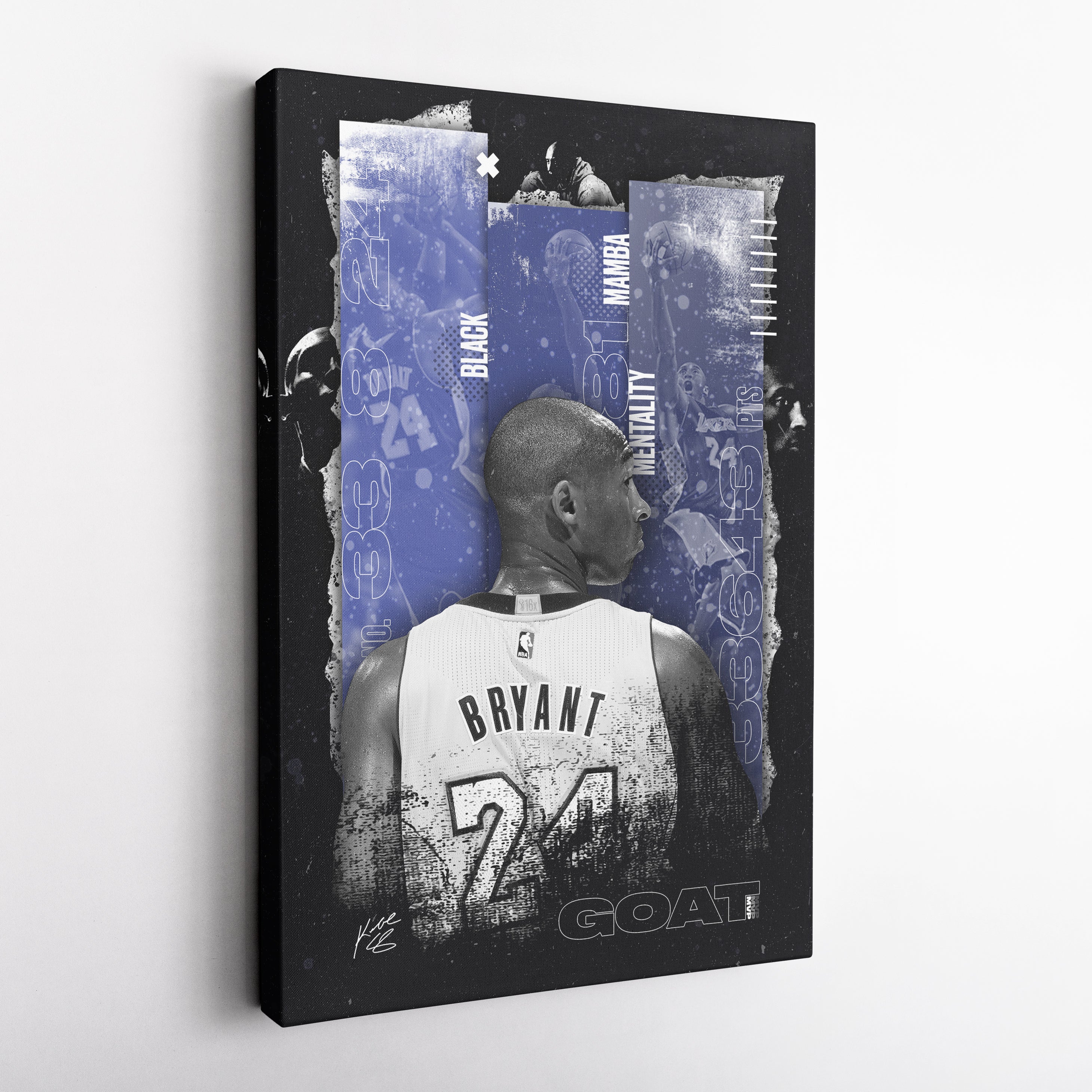 Black Mamba Mentality Kobe Bryant NBA Canvas Art
