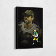 Green Bay Packers Aaron Rodgers Canvas Wall Art