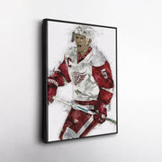 Nicklas Lidström Canvas Art - Detroit Red Wings Wall Decor