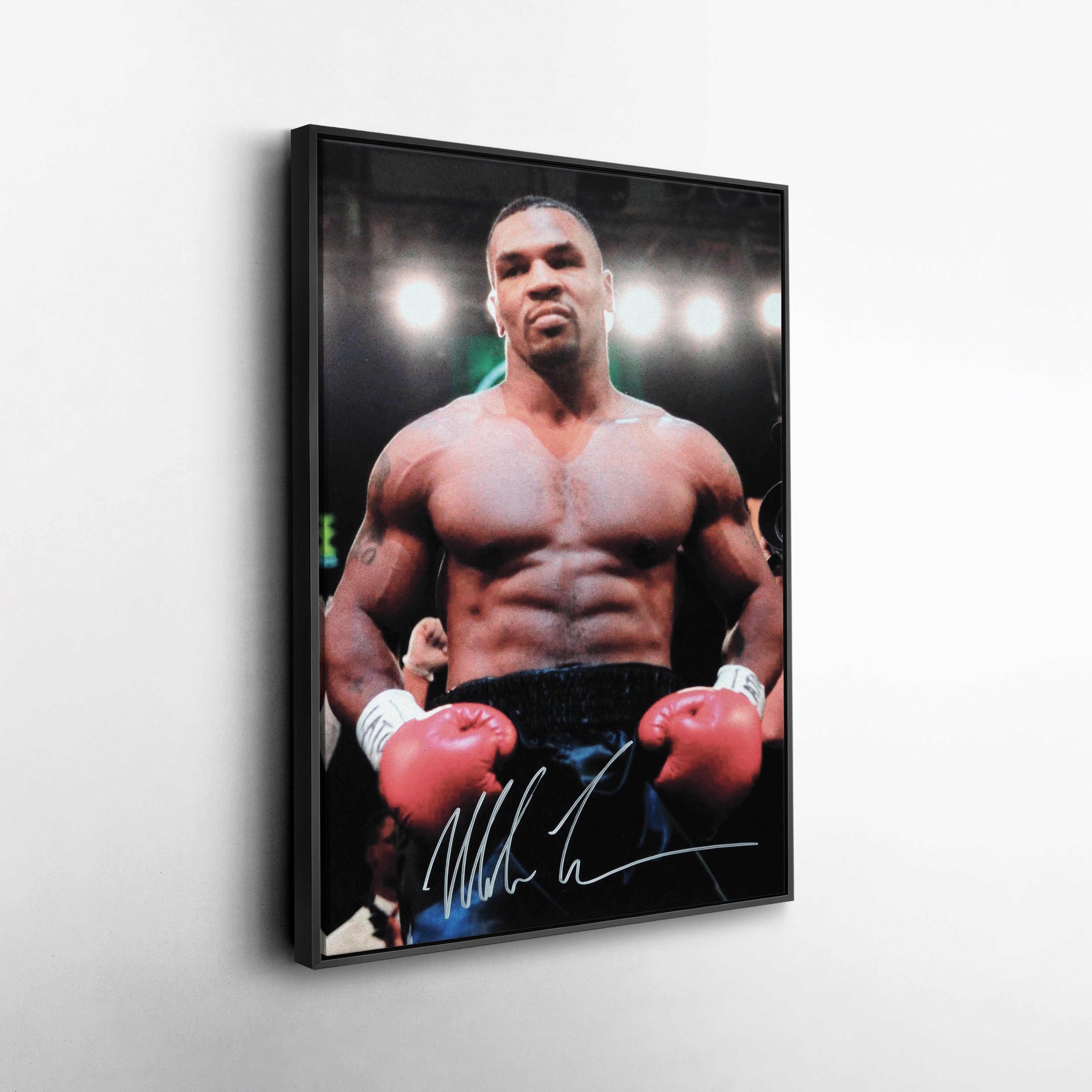Mike Tyson Autograph Canvas Boxing Wall Art