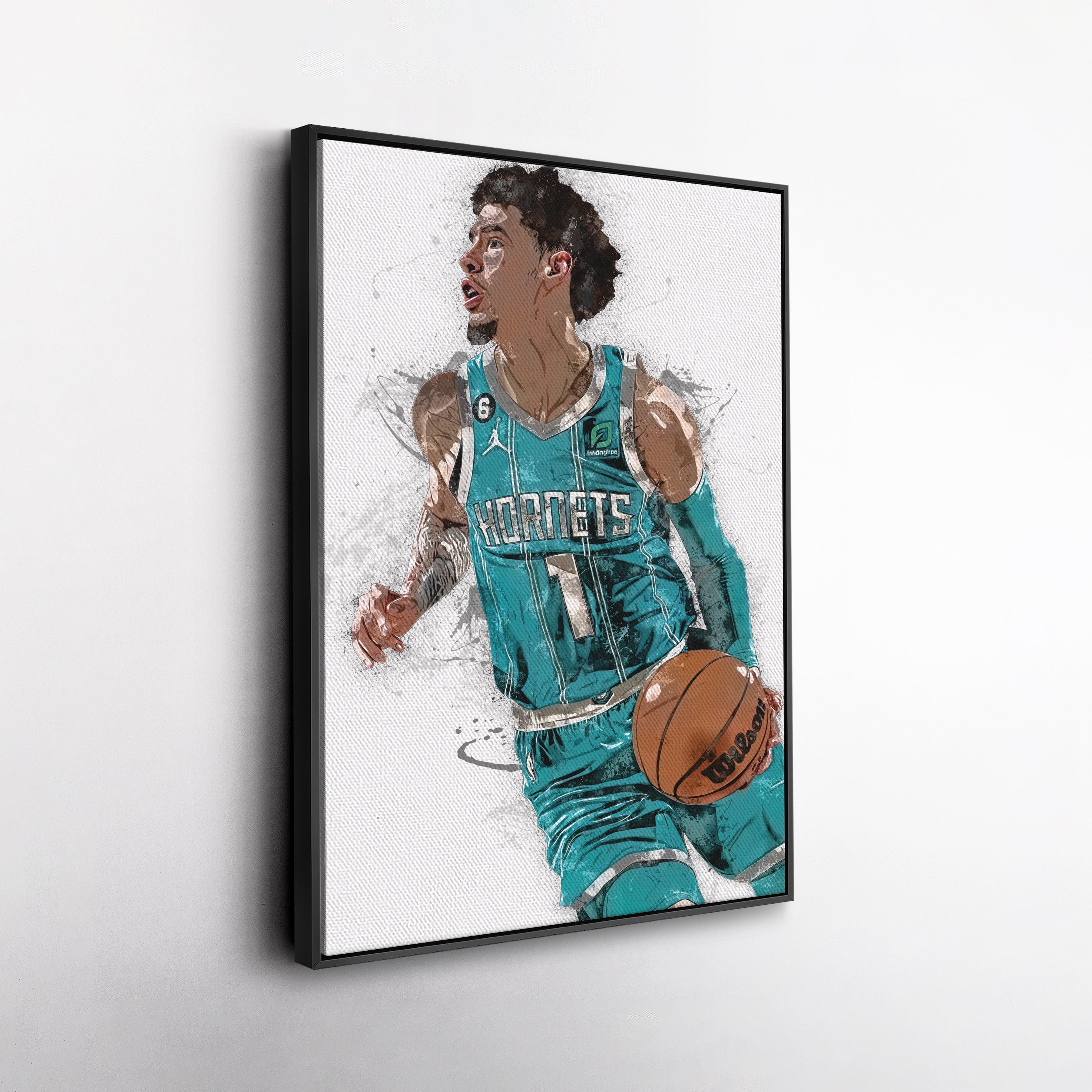 LaMelo Ball Canvas Art – Charlotte Hornets Wall Decor