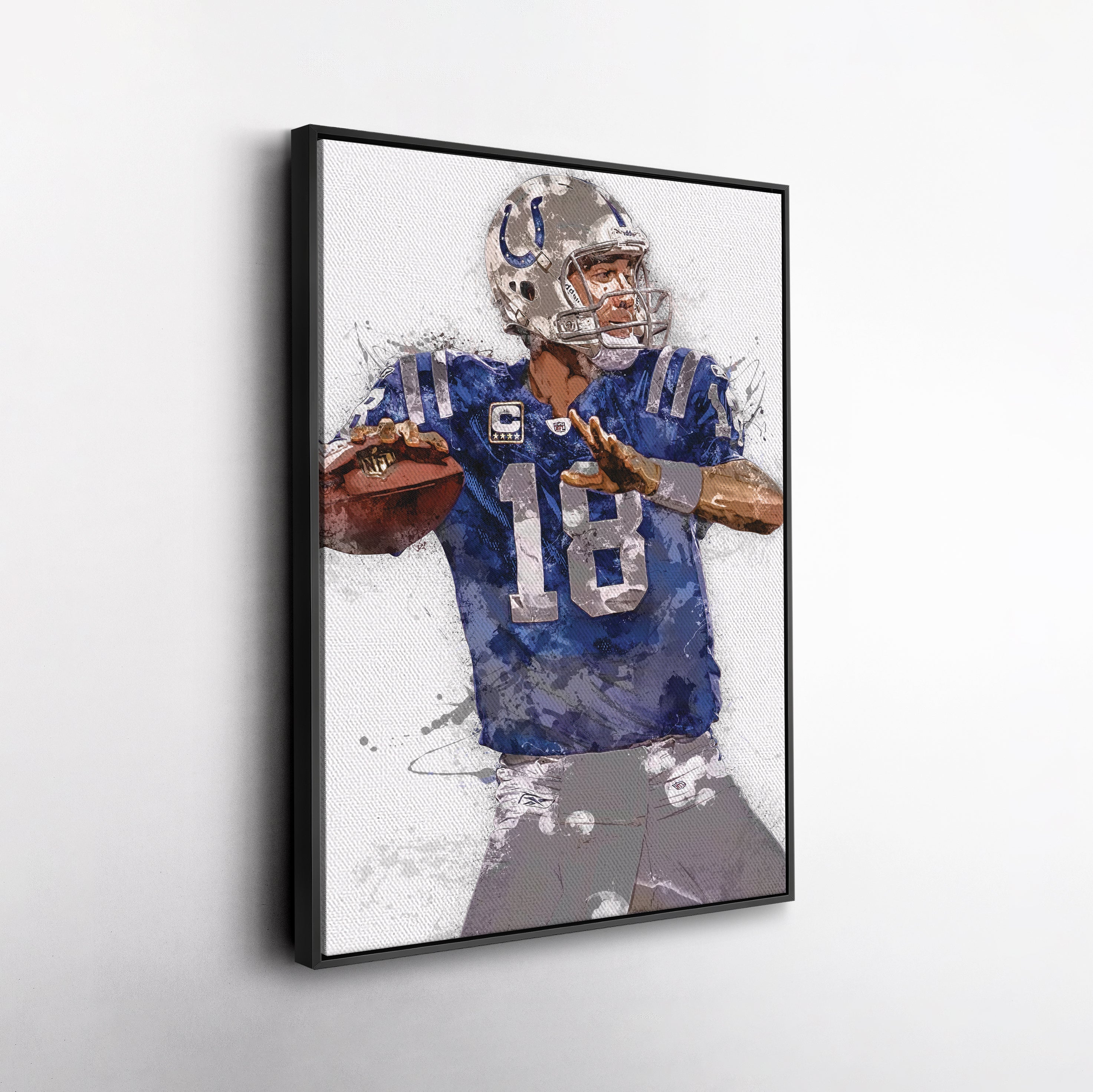 Peyton Manning Canvas Art – Indianapolis Colts Wall Decor