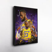 LeBron James Lakers Canvas NBA Wall Art