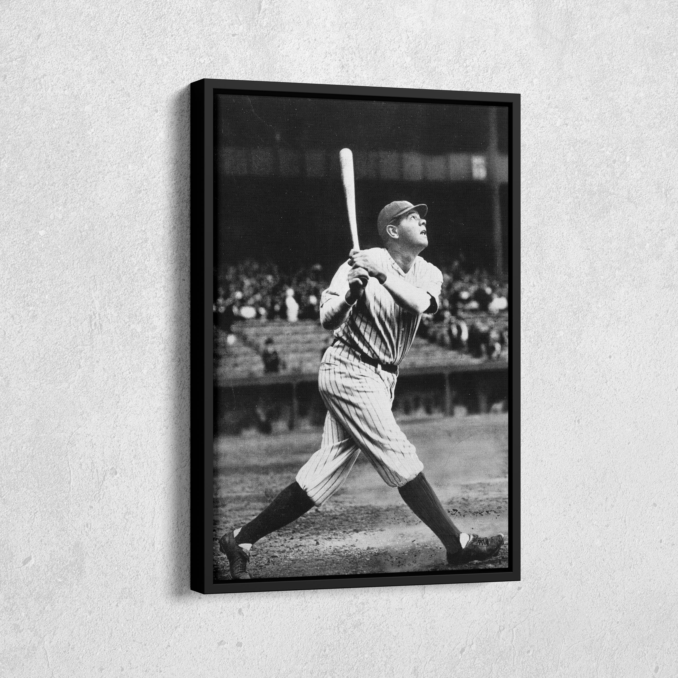 Babe Ruth Classic Baseball Vintage Canvas Wall Art Decor
