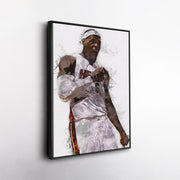 LeBron James Miami Heat Canvas Wall Decor
