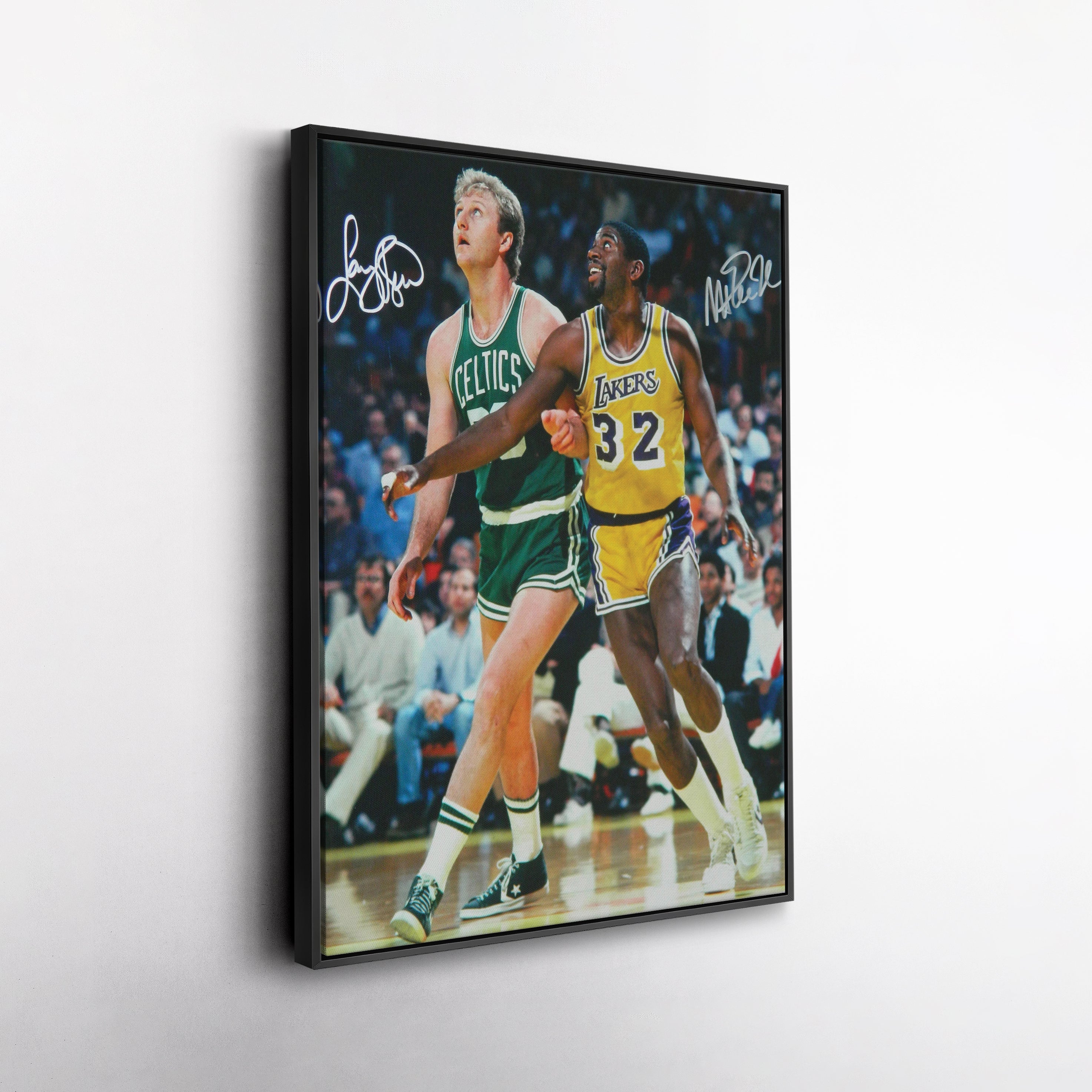 Larry Bird & Magic Johnson Canvas Wall Art