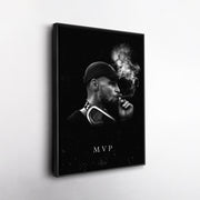 Stephen Curry Cigar NBA Champion Canvas Wall Art