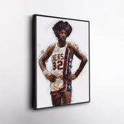Julius Erving Canvas Art – New Jersey Nets Wall Decor