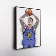 Nikola Jokic Canvas Art – Denver Nuggets Wall Decor