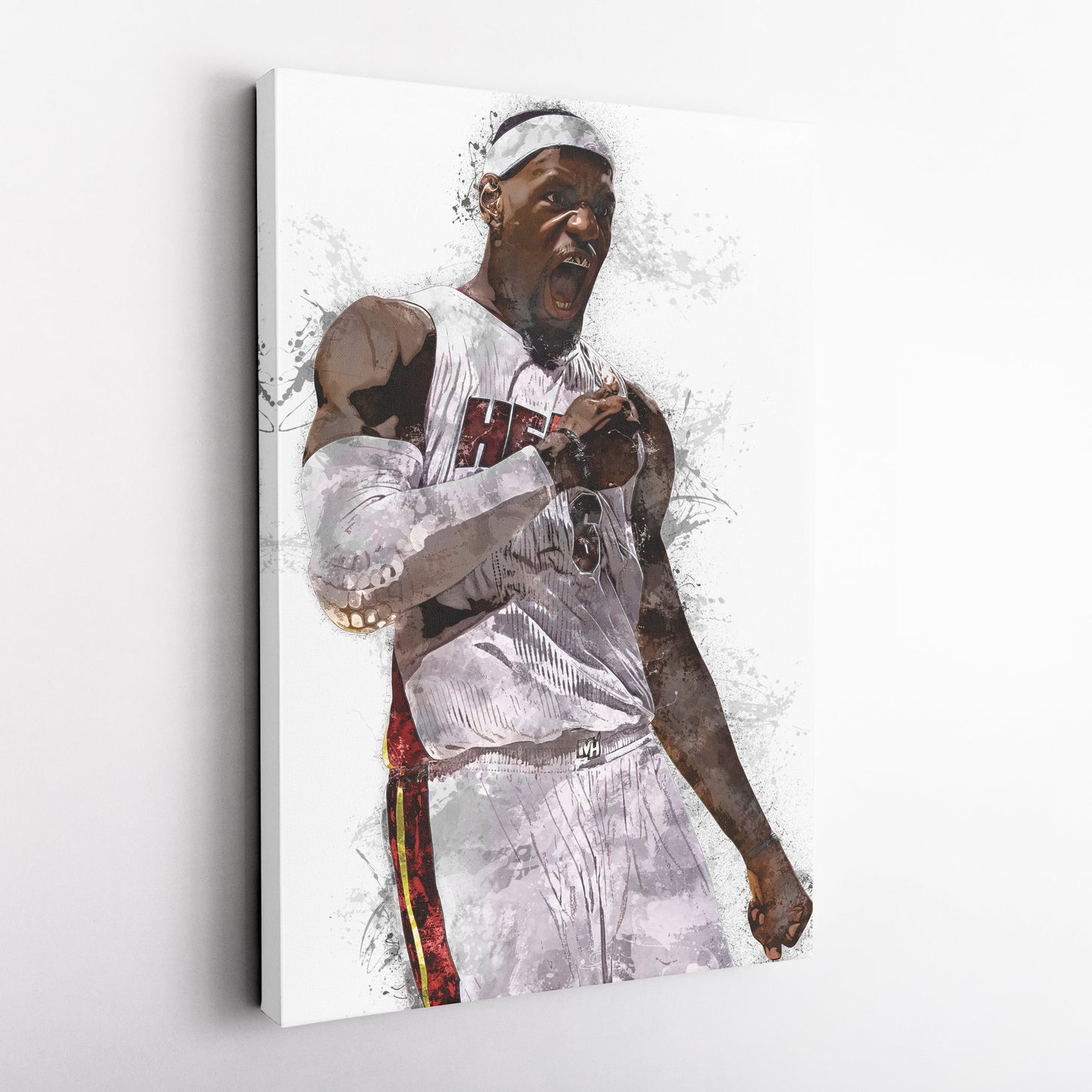 LeBron James Canvas Art – Miami Heat Wall Decor