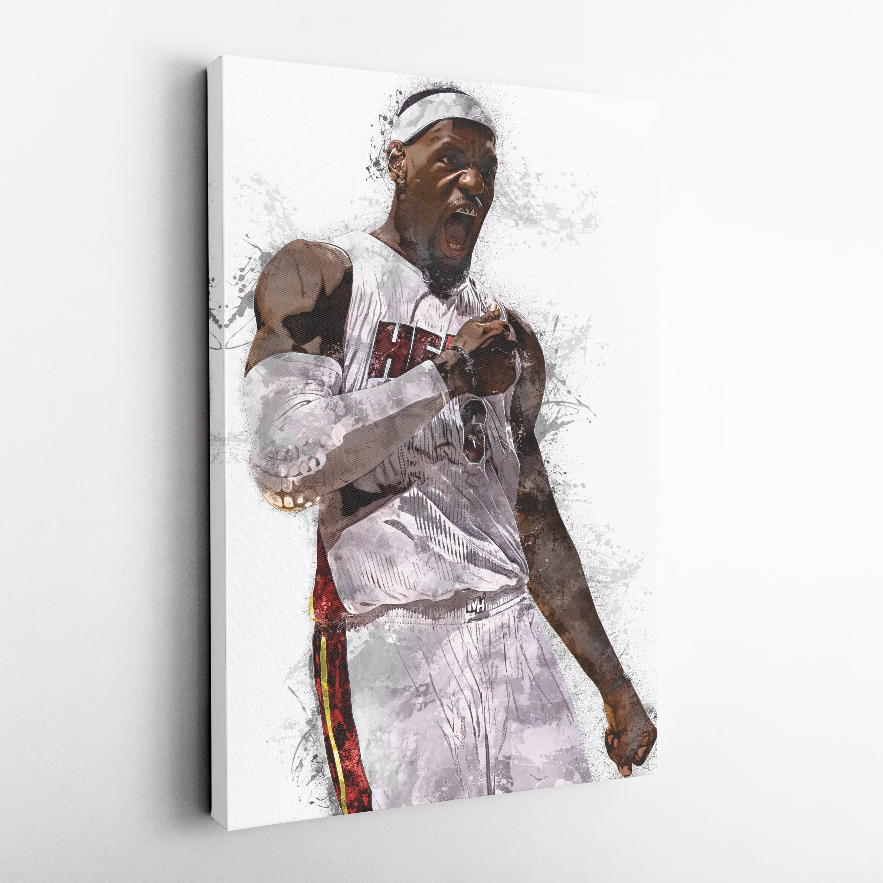 LeBron James Miami Heat Canvas Wall Decor