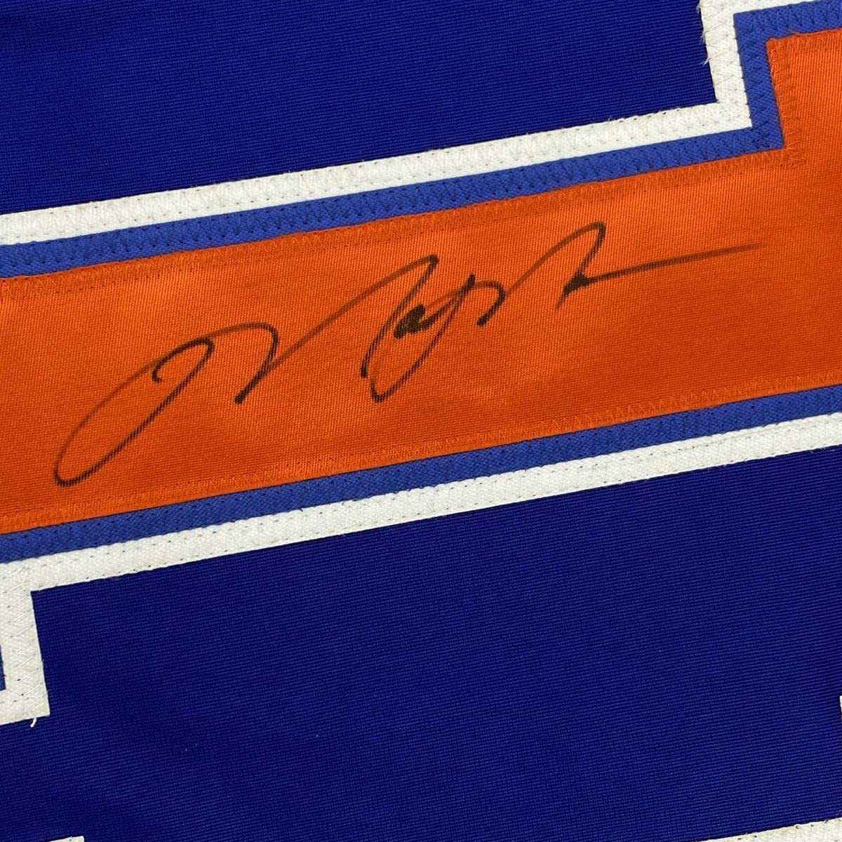 Autographed Mark Messier Edmonton Blue Hockey Jersey