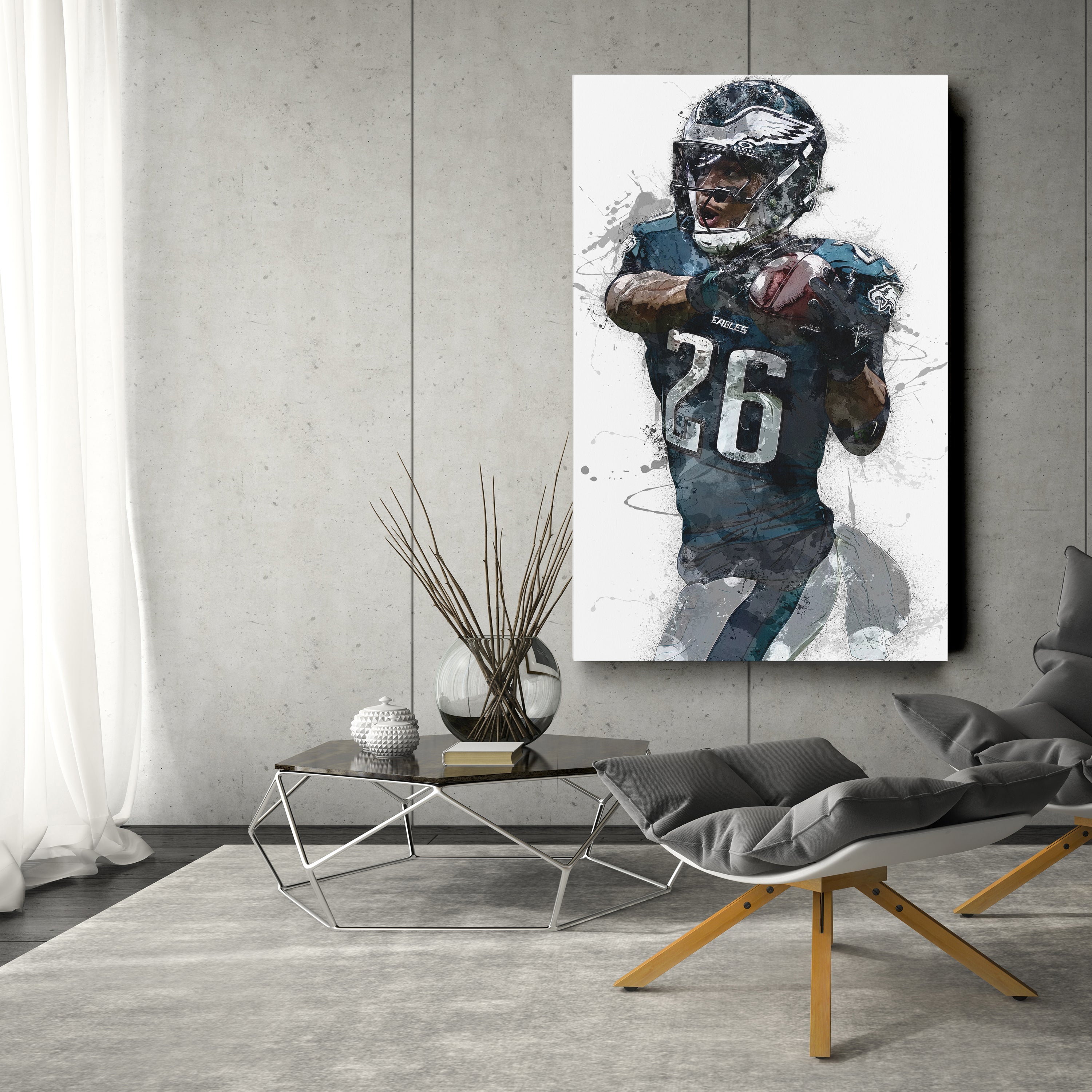 Philadelphia Eagles Saquon Barkley Canvas Wall Decor
