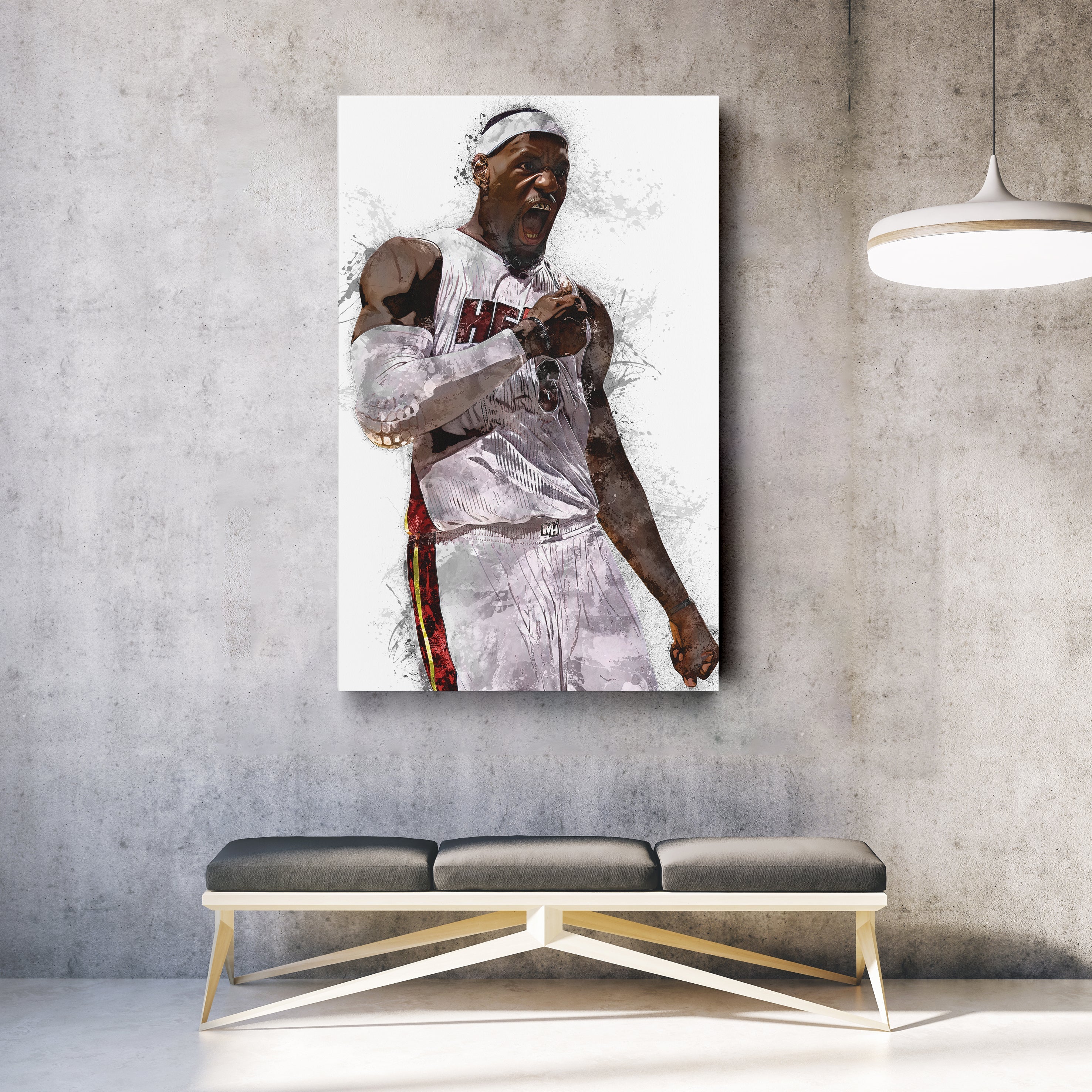 LeBron James Miami Heat Canvas Wall Decor