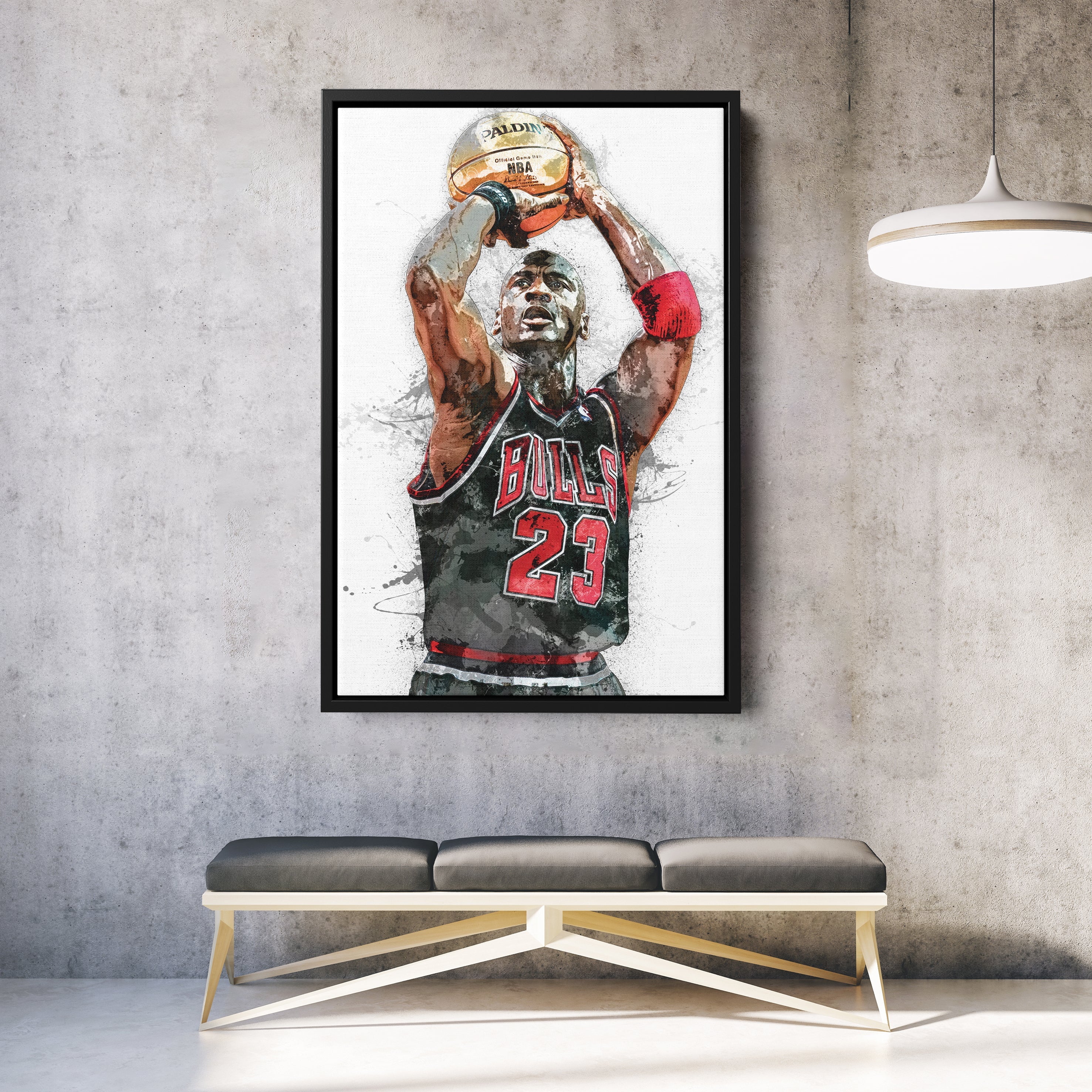 Chicago Bulls Legend Michael Jordan Canvas Wall Art