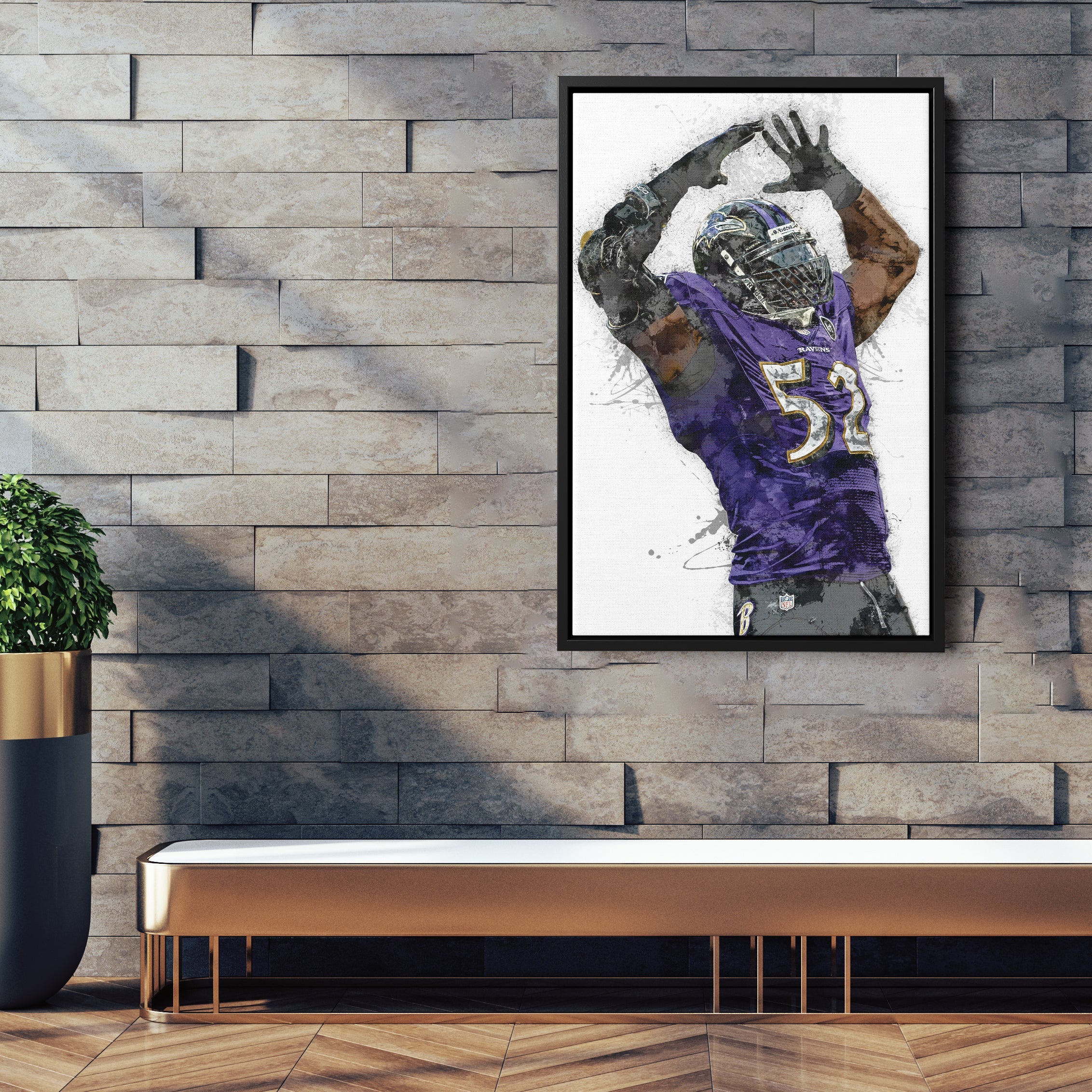 Ray Lewis Wall Art - Baltimore Ravens NFL Wall Decor
