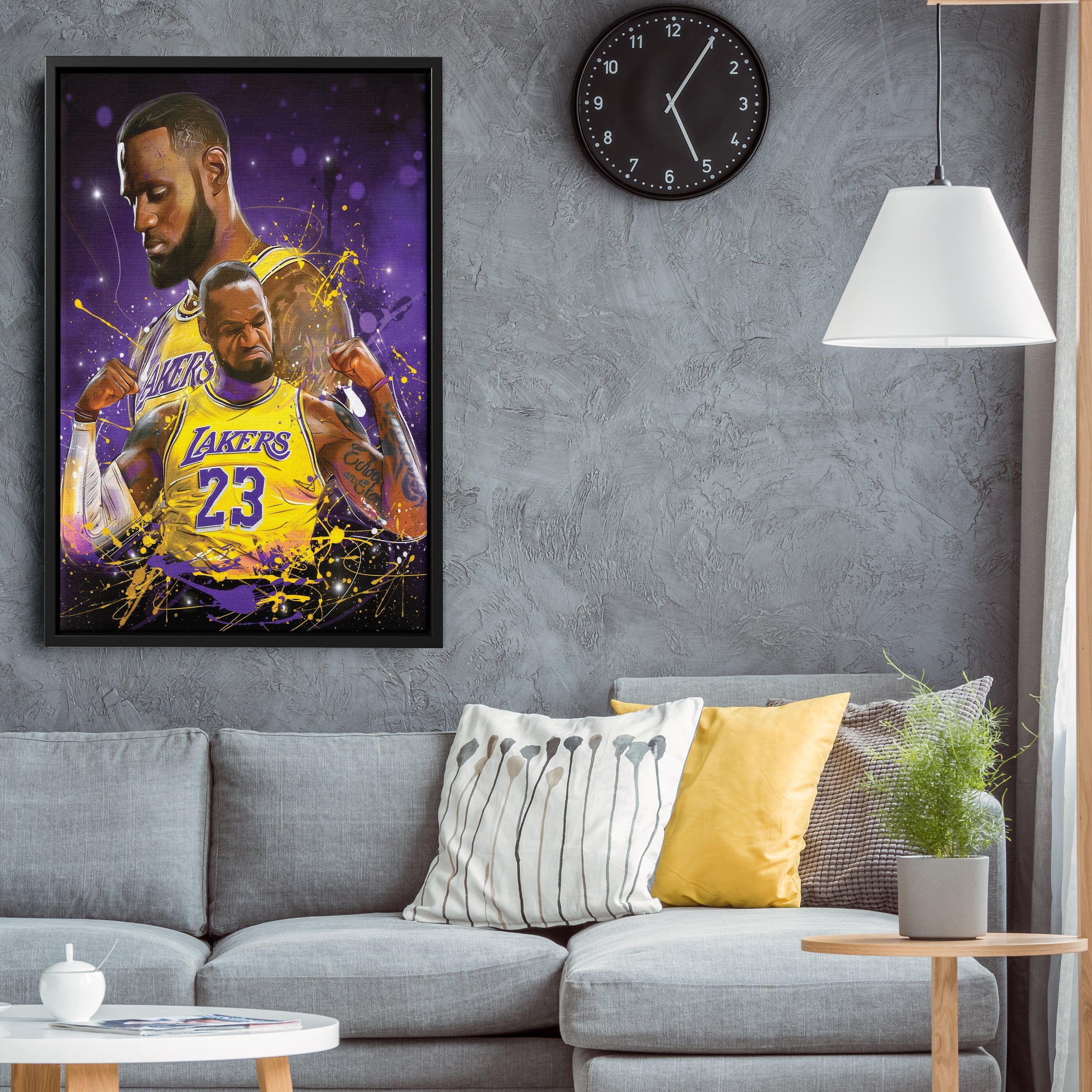 LeBron James Lakers Canvas NBA Wall Art