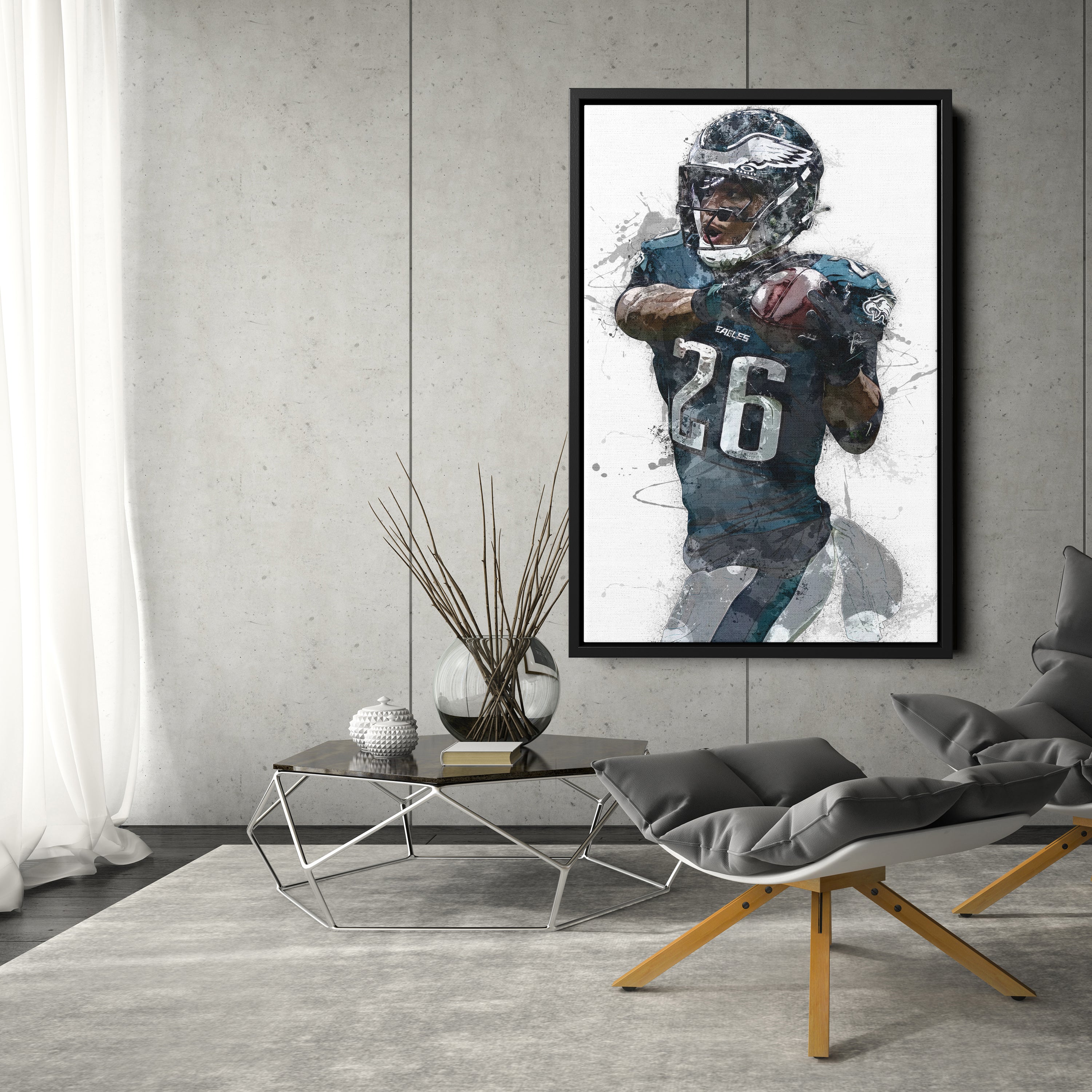 Philadelphia Eagles Saquon Barkley Canvas Wall Decor