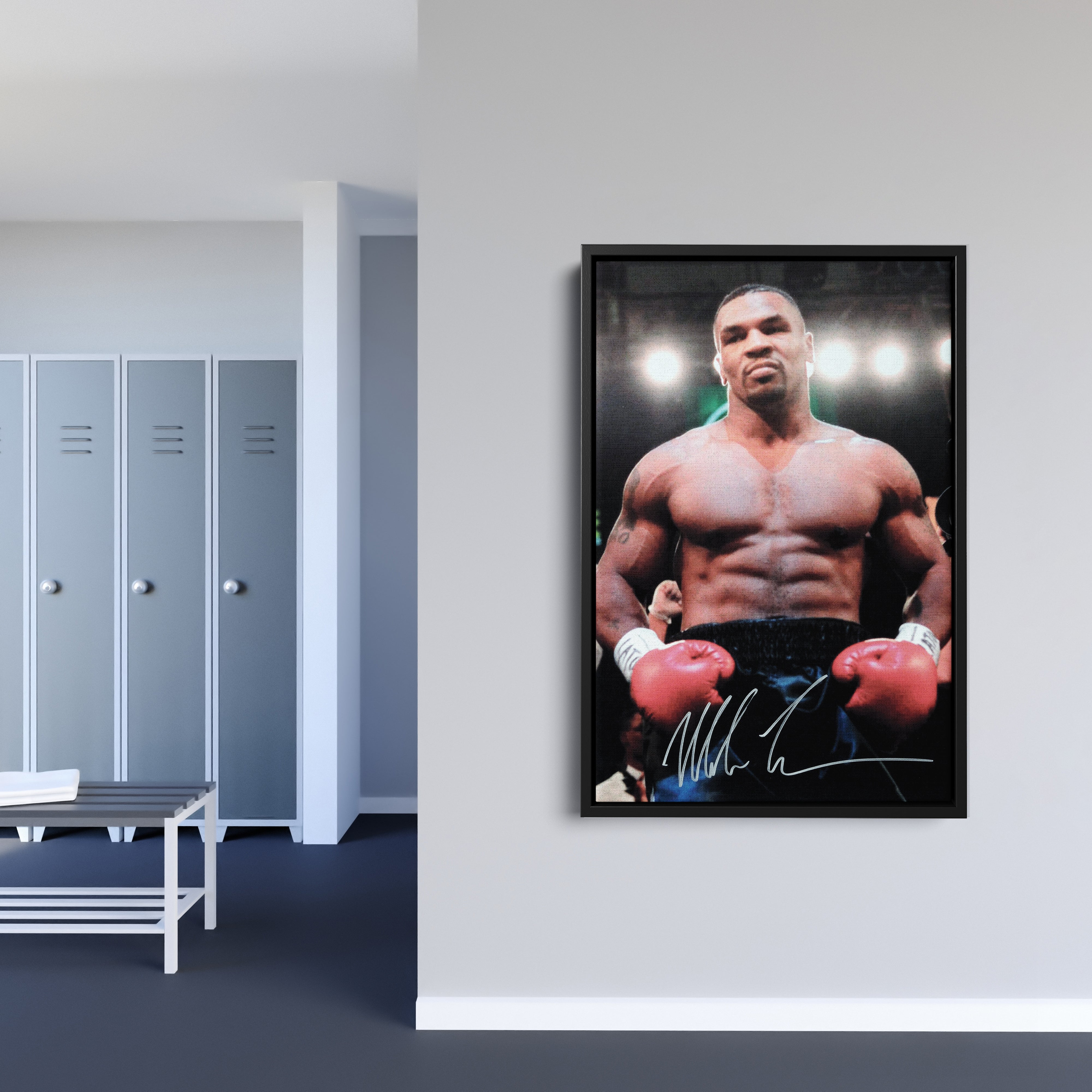 Mike Tyson Autograph Canvas Boxing Wall Art