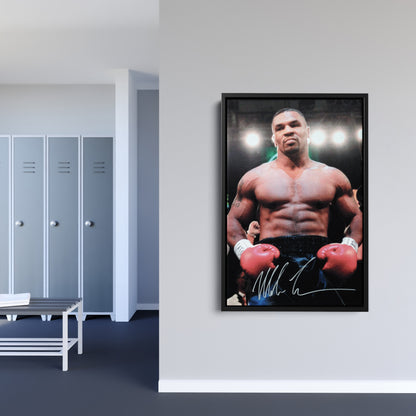 Mike Tyson Autograph Canvas Boxing Wall Art
