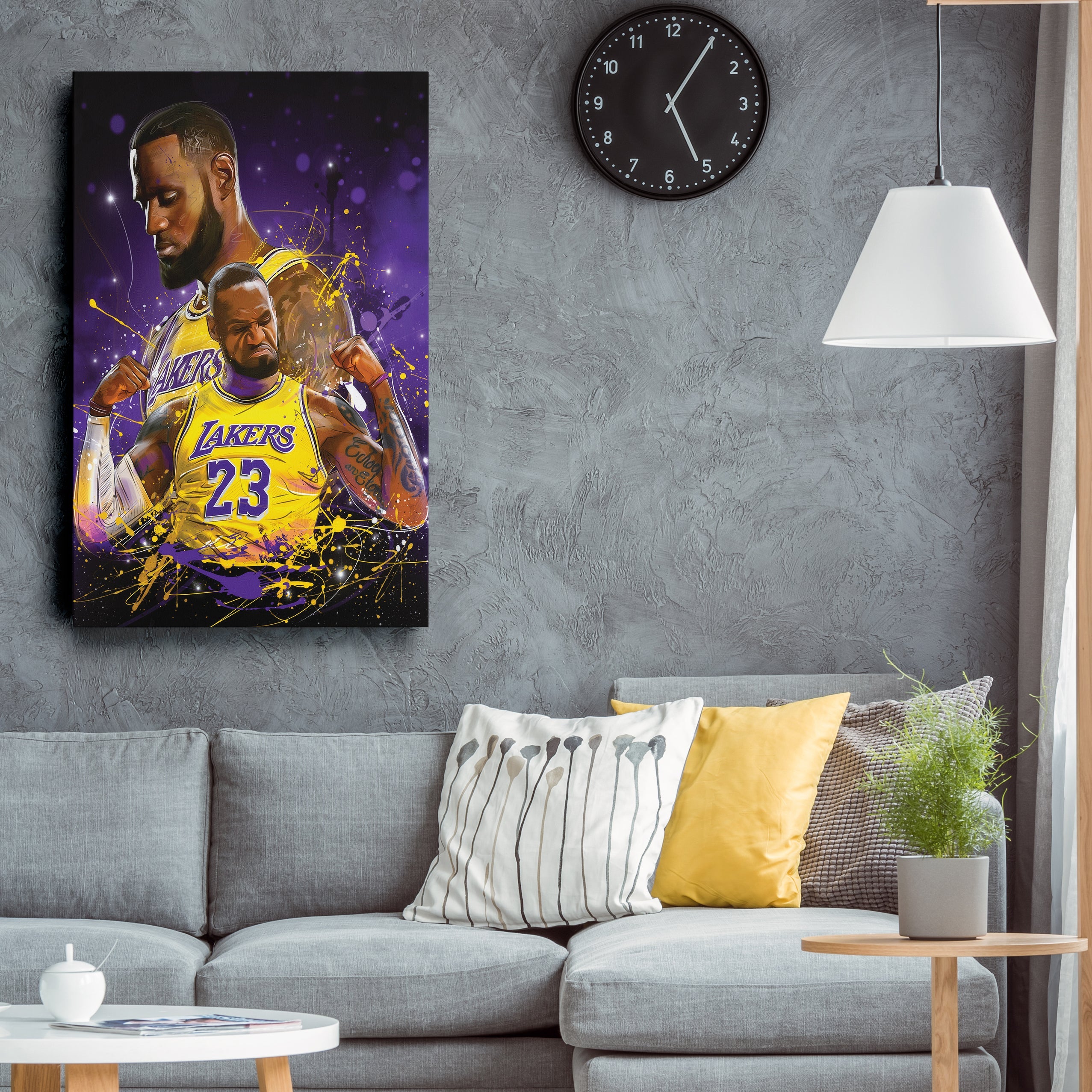 LeBron James Lakers Canvas NBA Wall Art