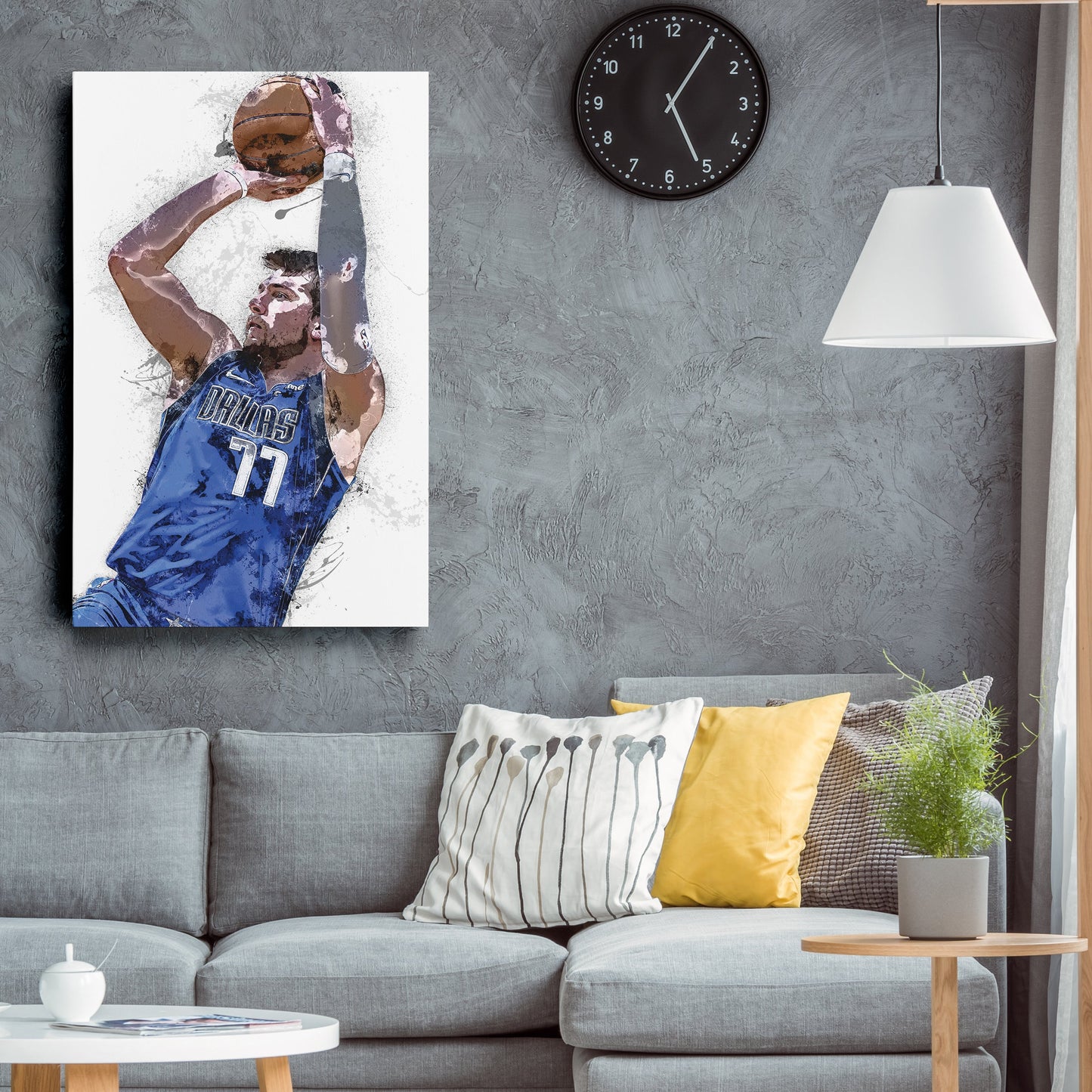 Luka Doncic Canvas Art – Dallas Mavericks Wall Decor
