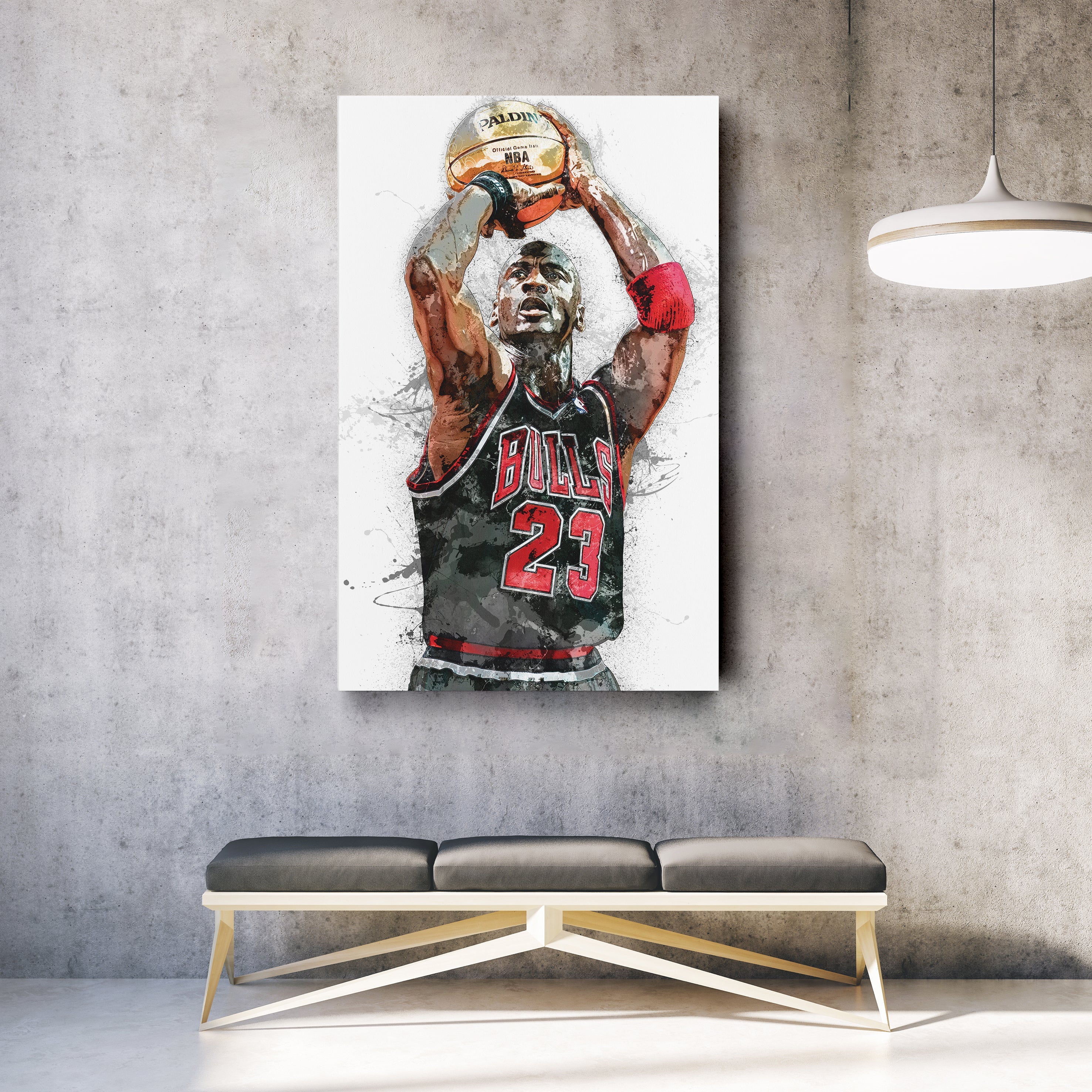 Chicago Bulls Legend Michael Jordan Canvas Wall Art