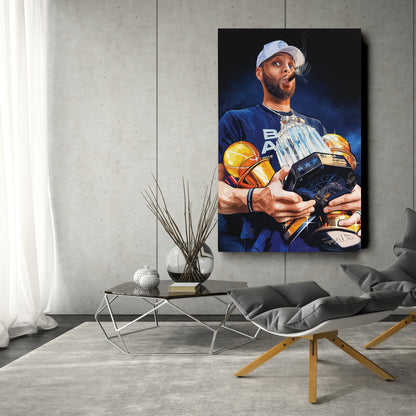 NBA Stephen Curry Canvas Wall Art for Kids Decor