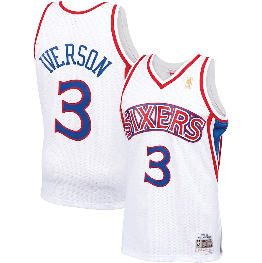 Allen Iverson Philadelphia 76ers Mitchell & Ness 1996-97 Jersey