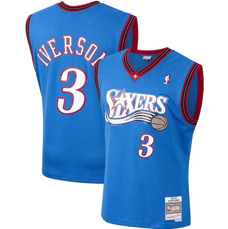 Philadelphia 76ers Allen Iverson Hardwood Classics Jersey