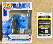 Mark Cuban Signed NBA Dallas Mavericks Mascot Champ Funko Pop! #08 With JSA COA