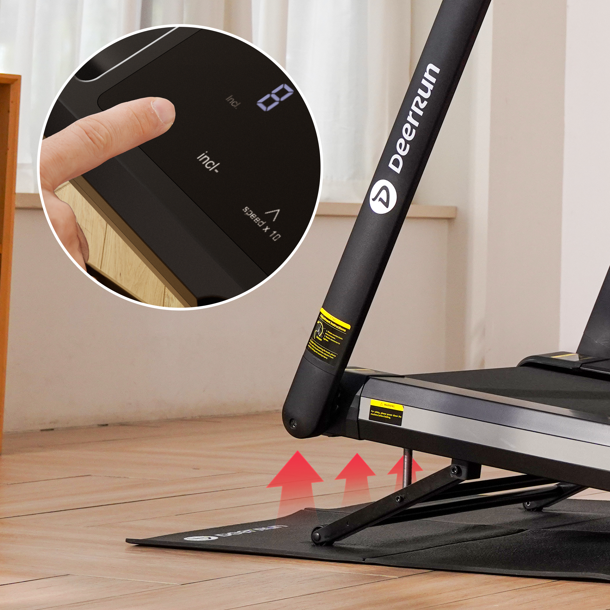 X20 Treadmill with 15% Auto Incline Full Running Deck Treadmill