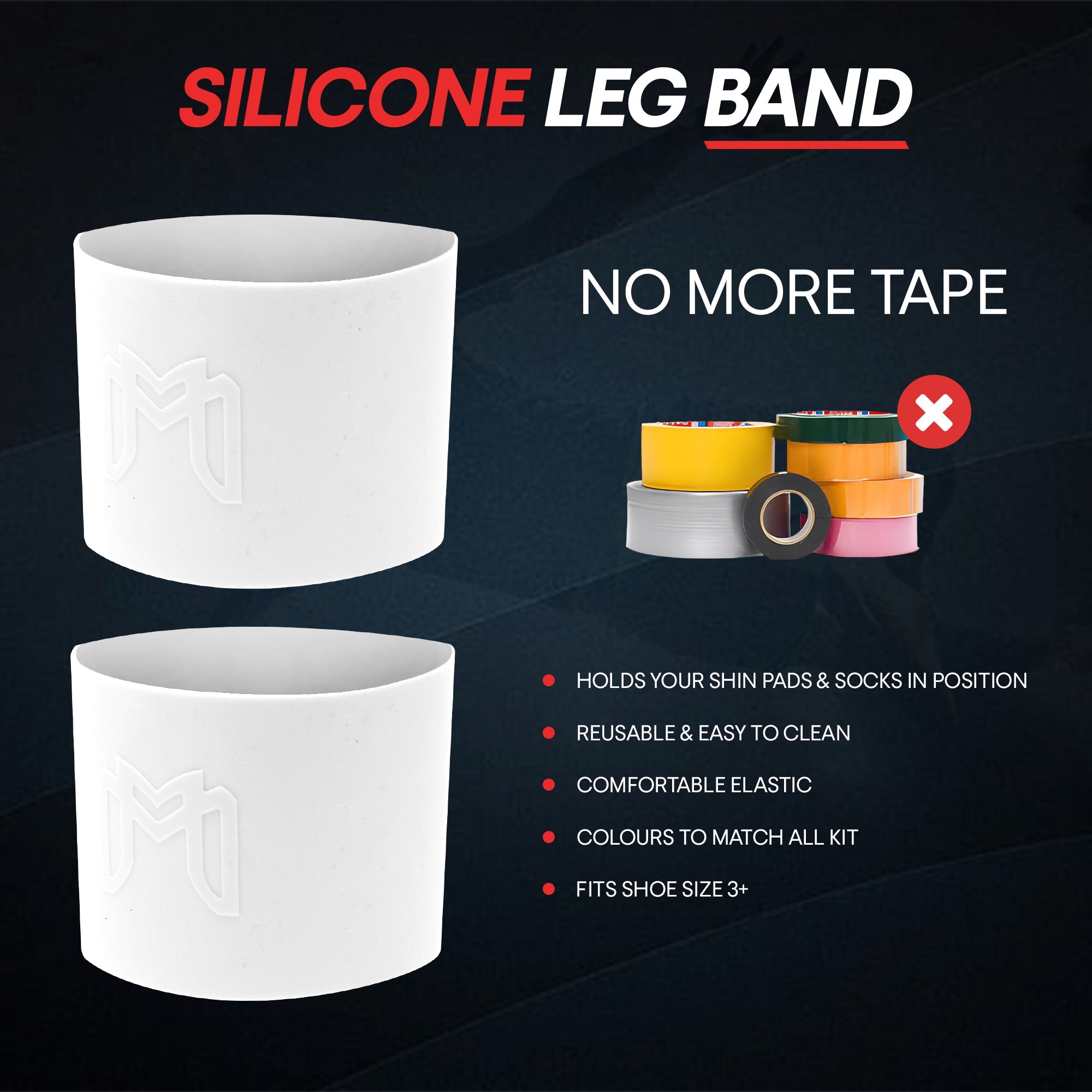 Silicone Shin Guard Holder Bands