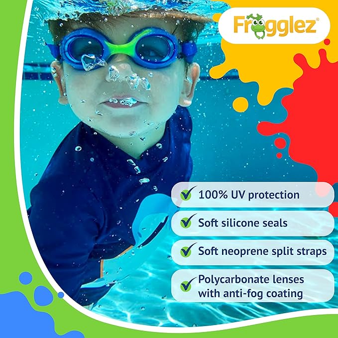 Blue Wavez Kids Swim Goggles