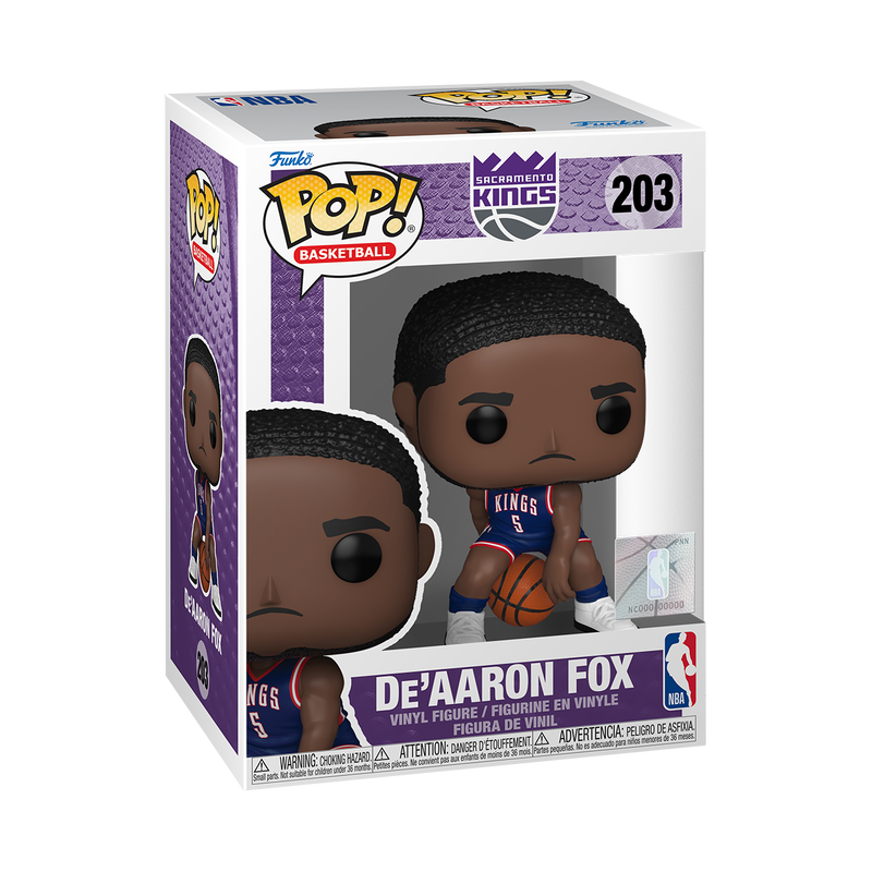 Funko POP! NBA Sacramento Kings De'aaron Fox (2024 City Edition Uniform) Vinyl Figure