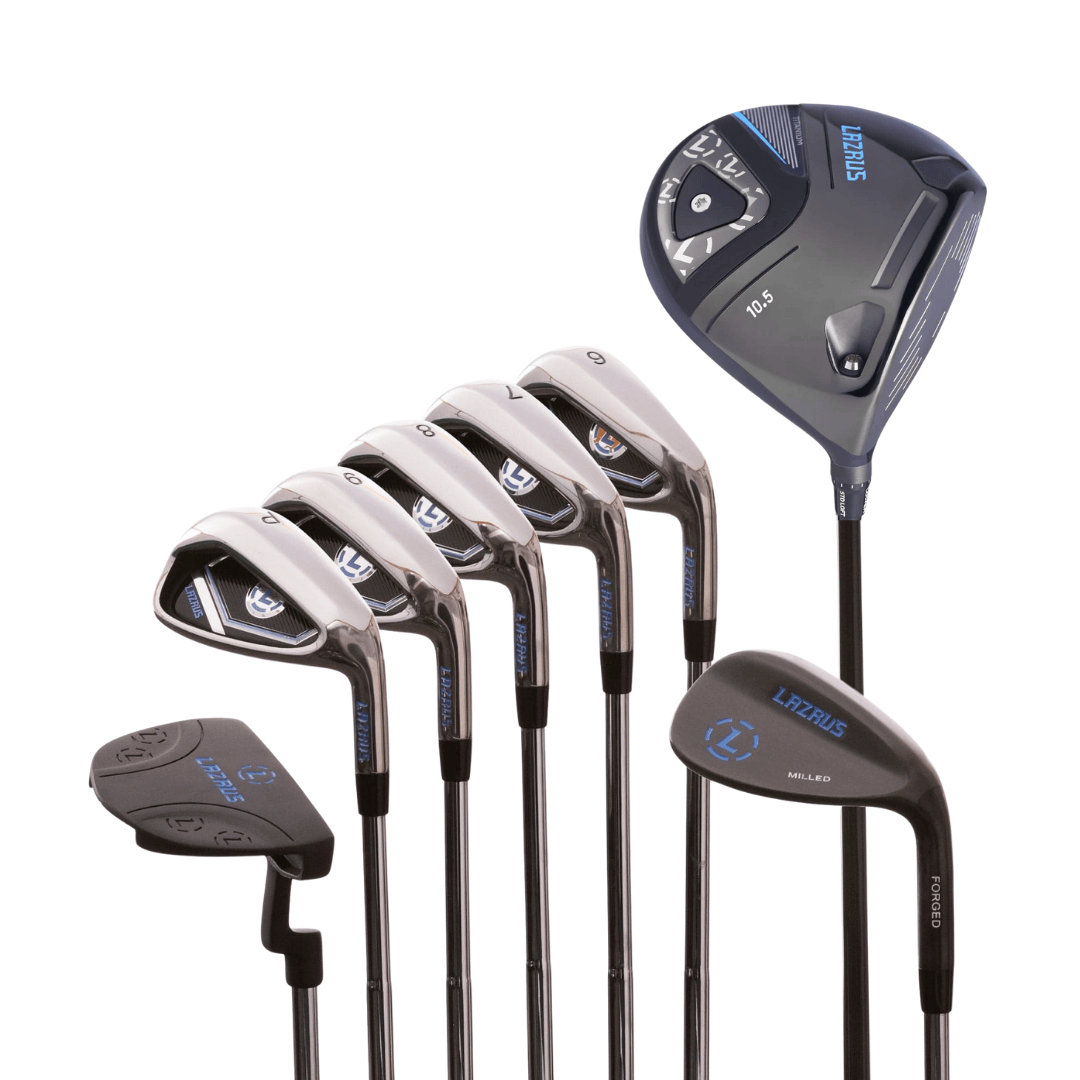 Lazrus Golf 8 pc Set - LAZ2 Driver, 6-PW Irons, 52° Wedge, Putter