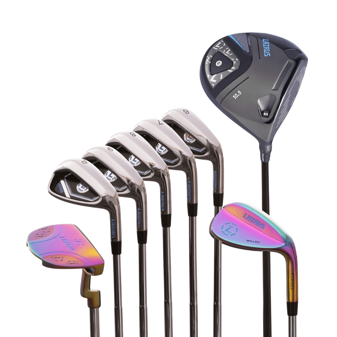 Lazrus Golf 8 pc Set - LAZ2 Driver, 6-PW Irons, 52° Wedge, Putter