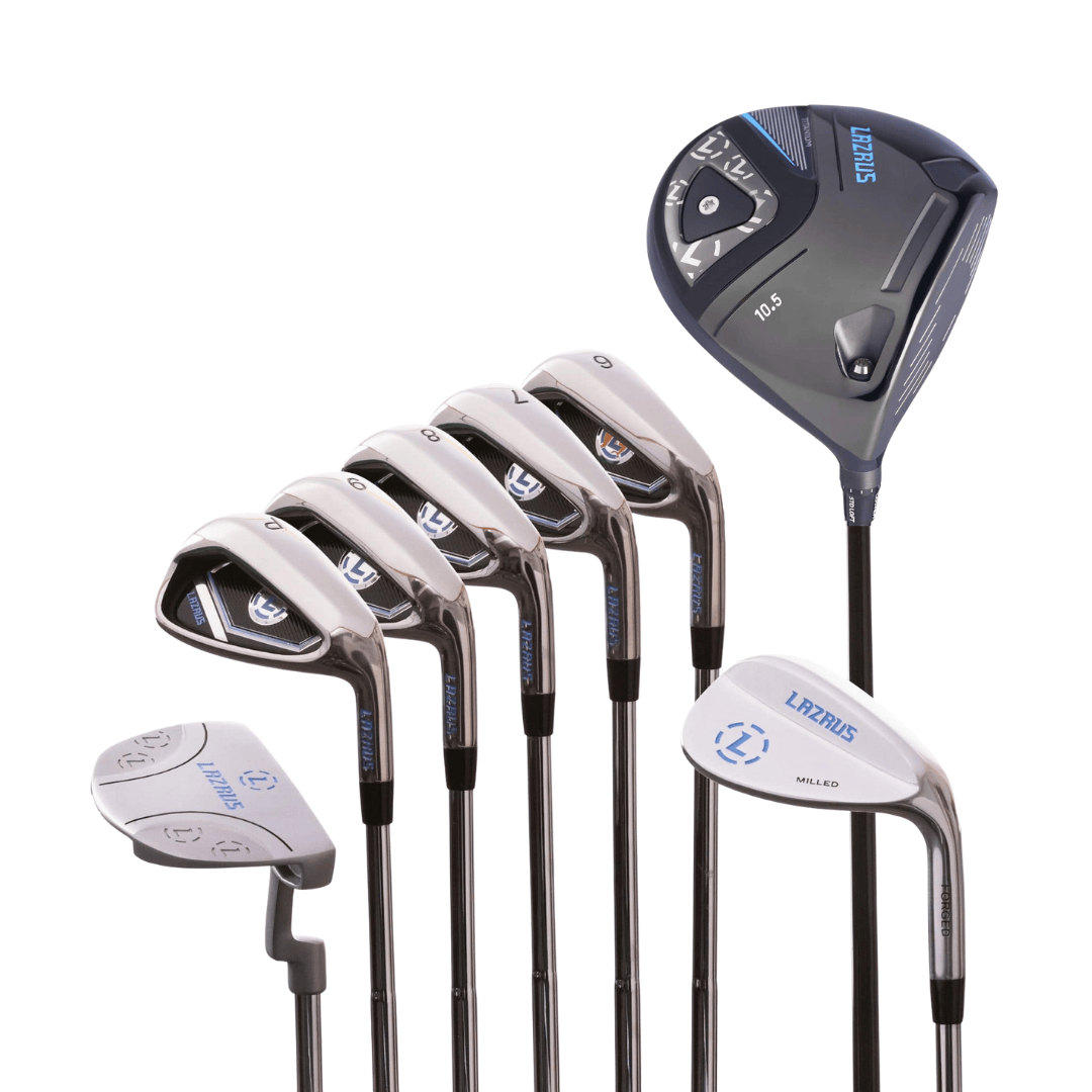 Lazrus Golf 8 pc Set - LAZ2 Driver, 6-PW Irons, 52° Wedge, Putter